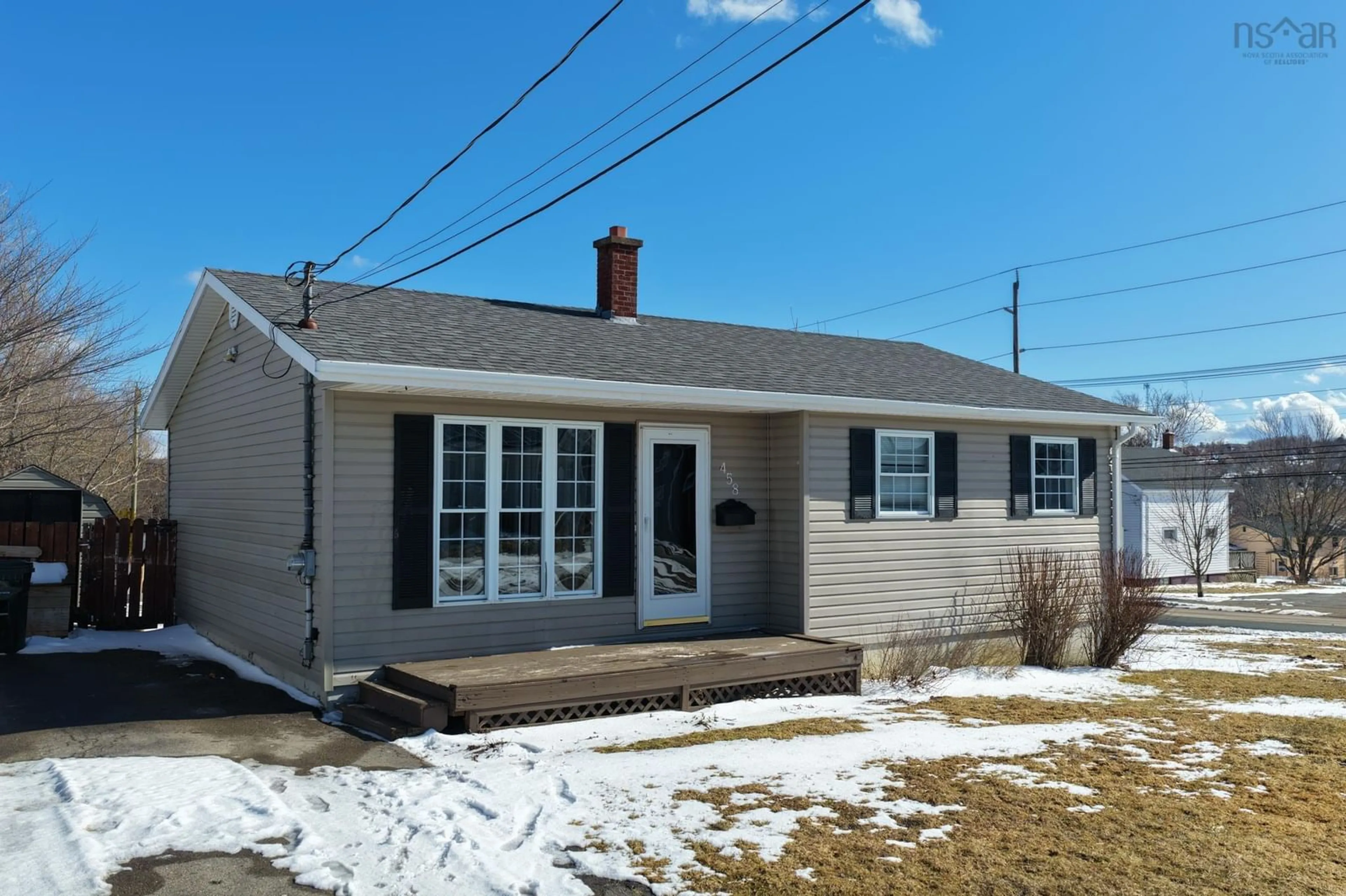 Home with vinyl exterior material, street for 458 Atlantic St, Sydney Nova Scotia B1P 3S2
