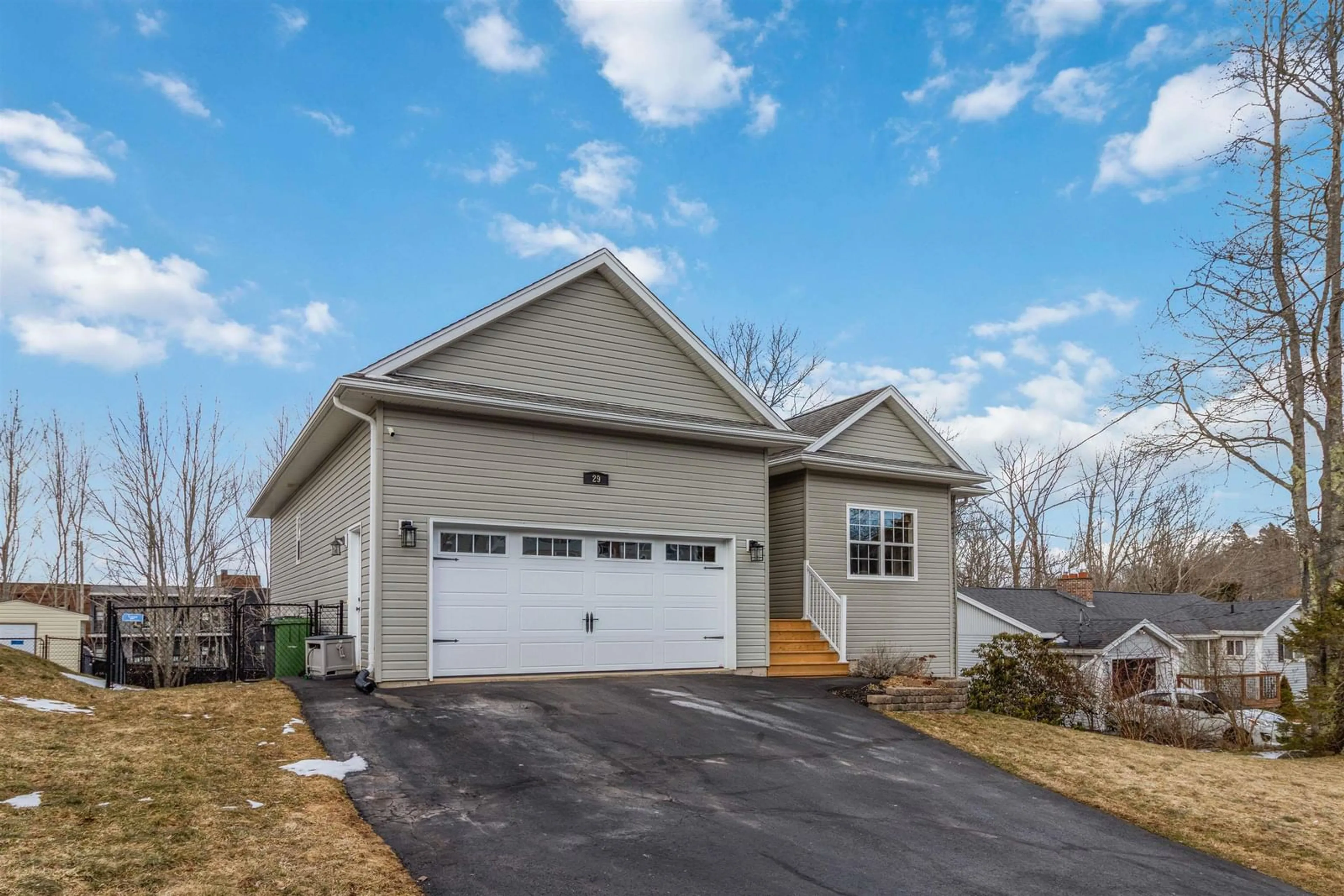 Home with vinyl exterior material, street for 29 Baker Dr, Middle Sackville Nova Scotia B4E 1V2