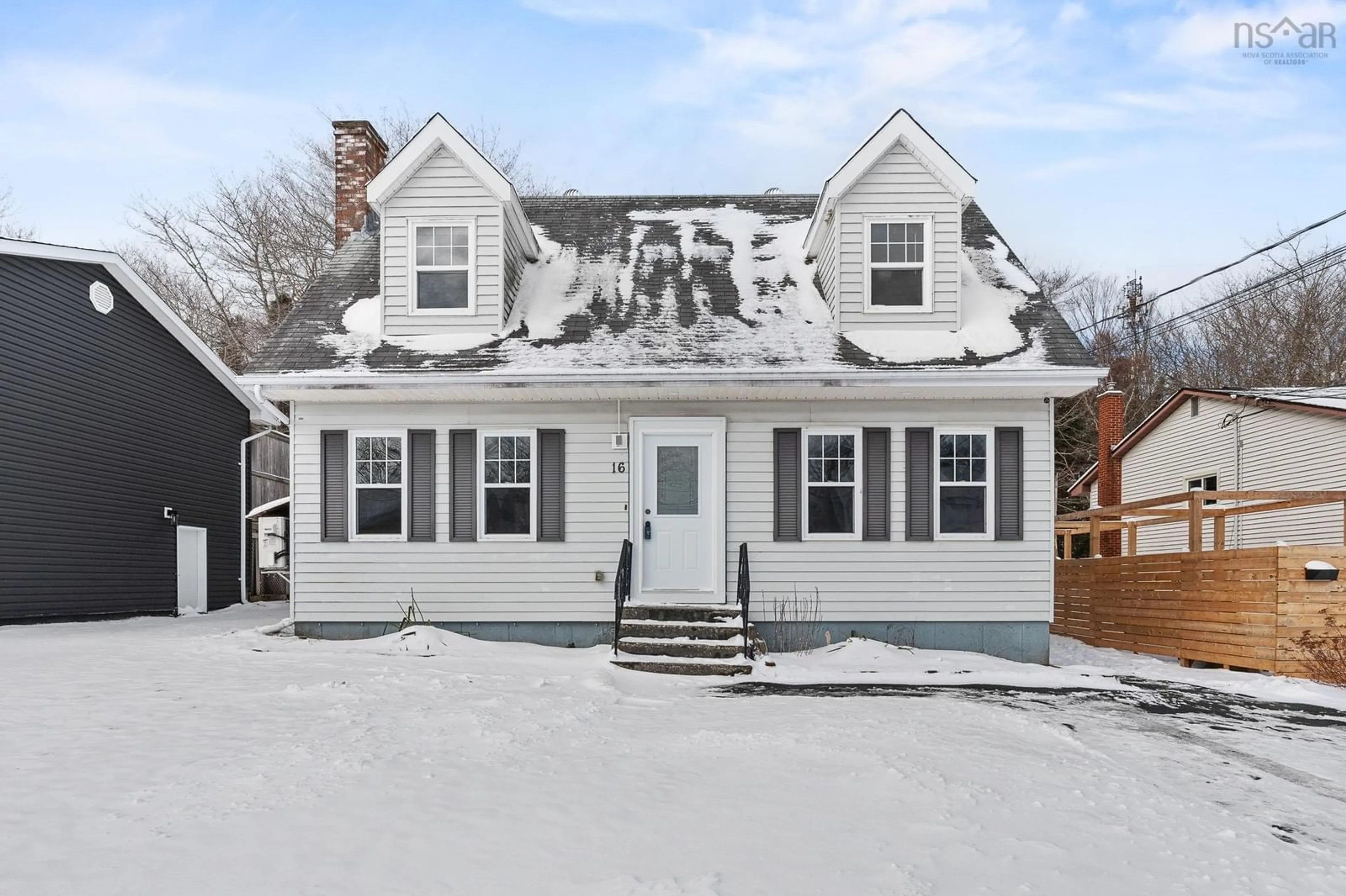 Home with vinyl exterior material, street for 16 Stuart Harris, Dartmouth Nova Scotia B2W 5E5