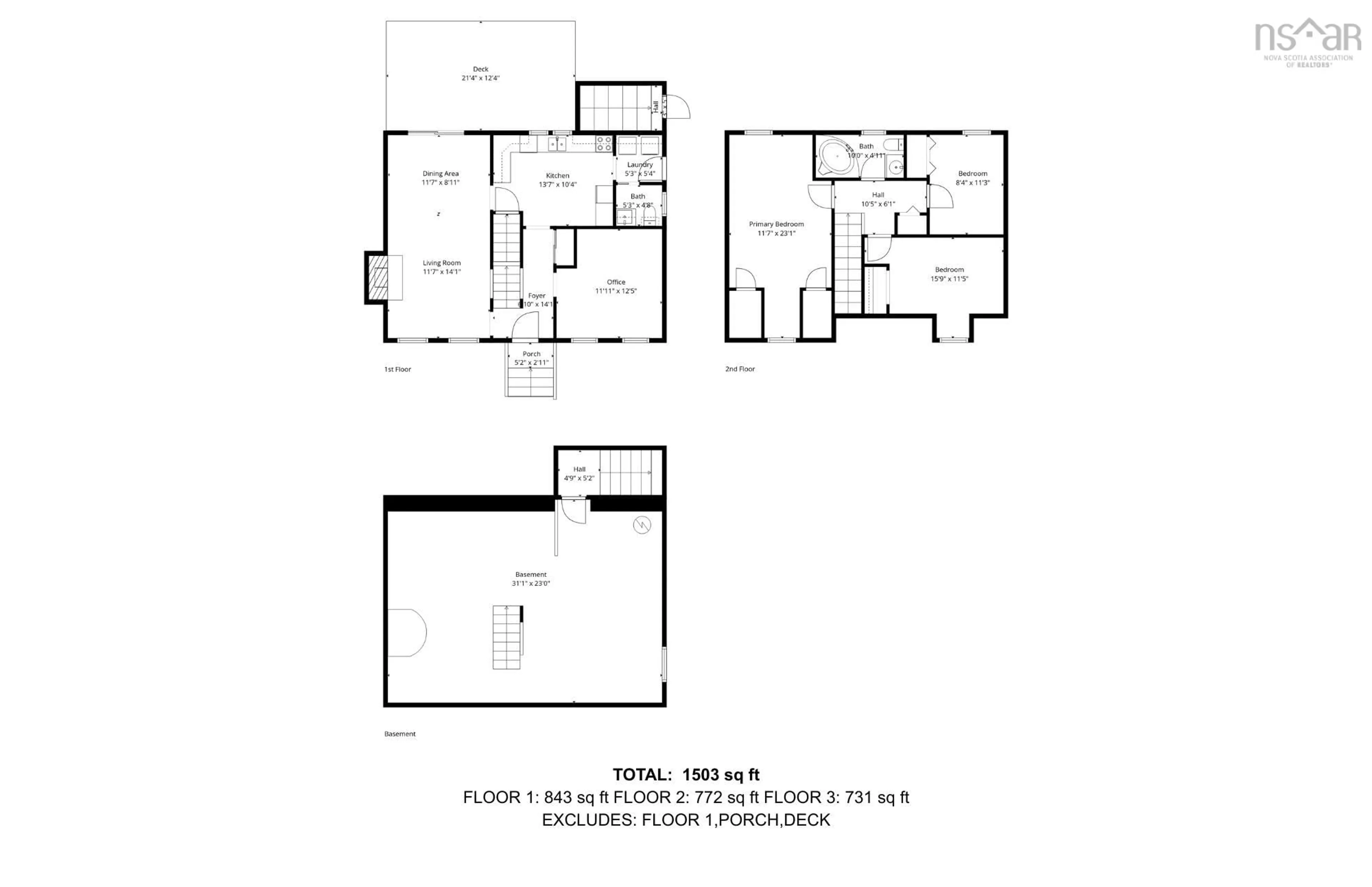 Floor plan for 16 Stuart Harris, Dartmouth Nova Scotia B2W 5E5