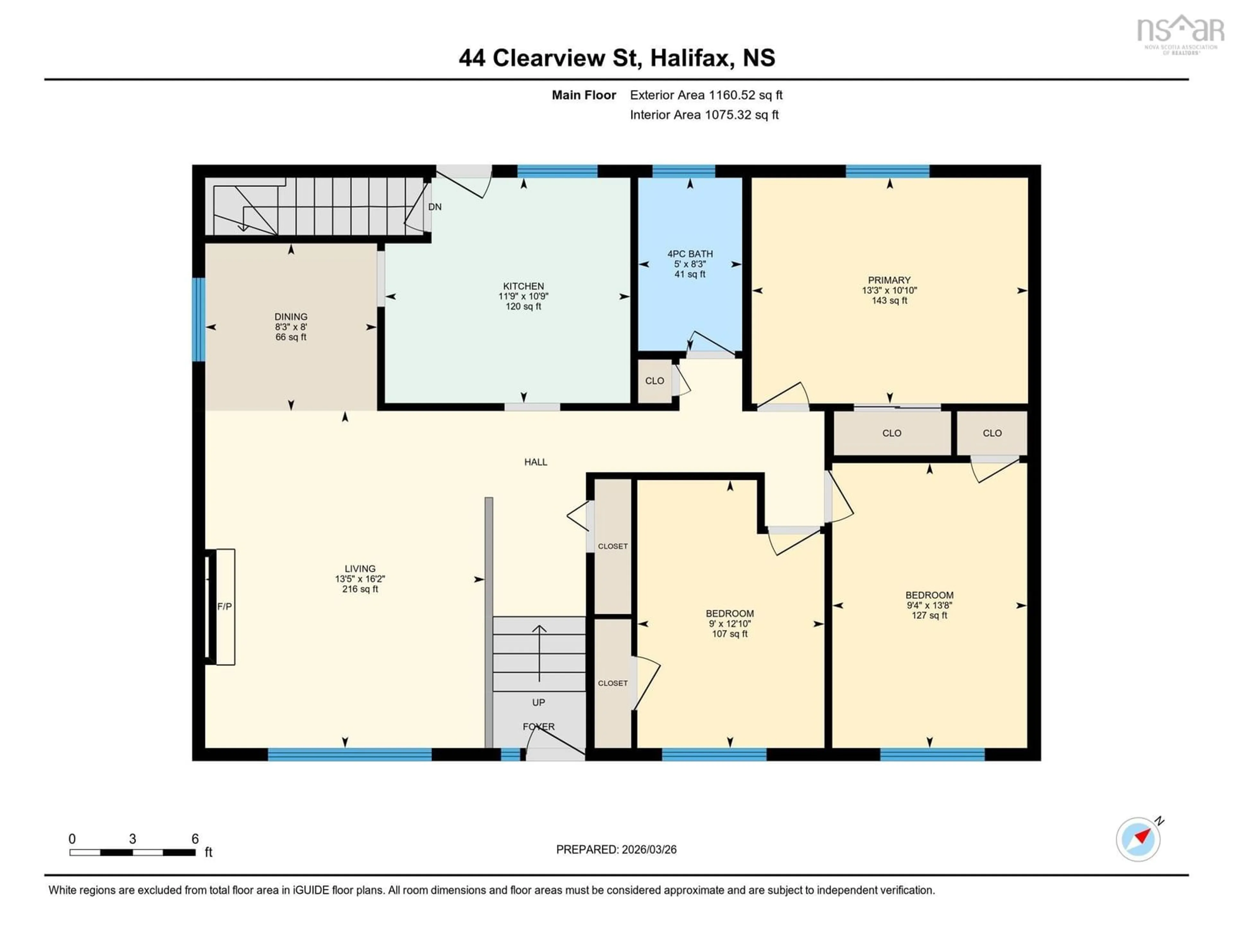 Floor plan for 44 Clearview St, Halifax Nova Scotia B3R 1N6