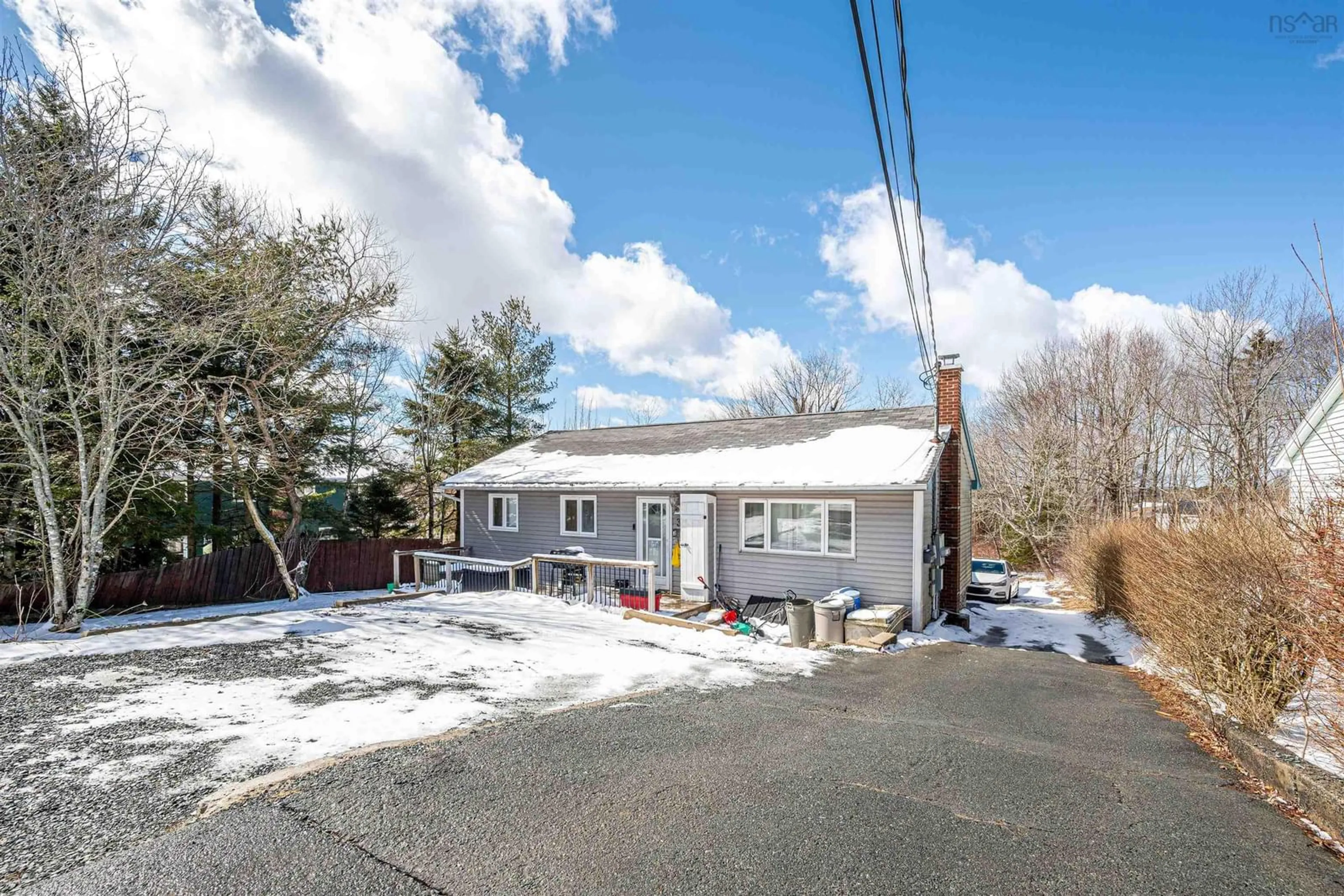 A pic from outside/outdoor area/front of a property/back of a property/a pic from drone, street for 3/3A Pauline Cres, Dartmouth Nova Scotia B2W 2A5