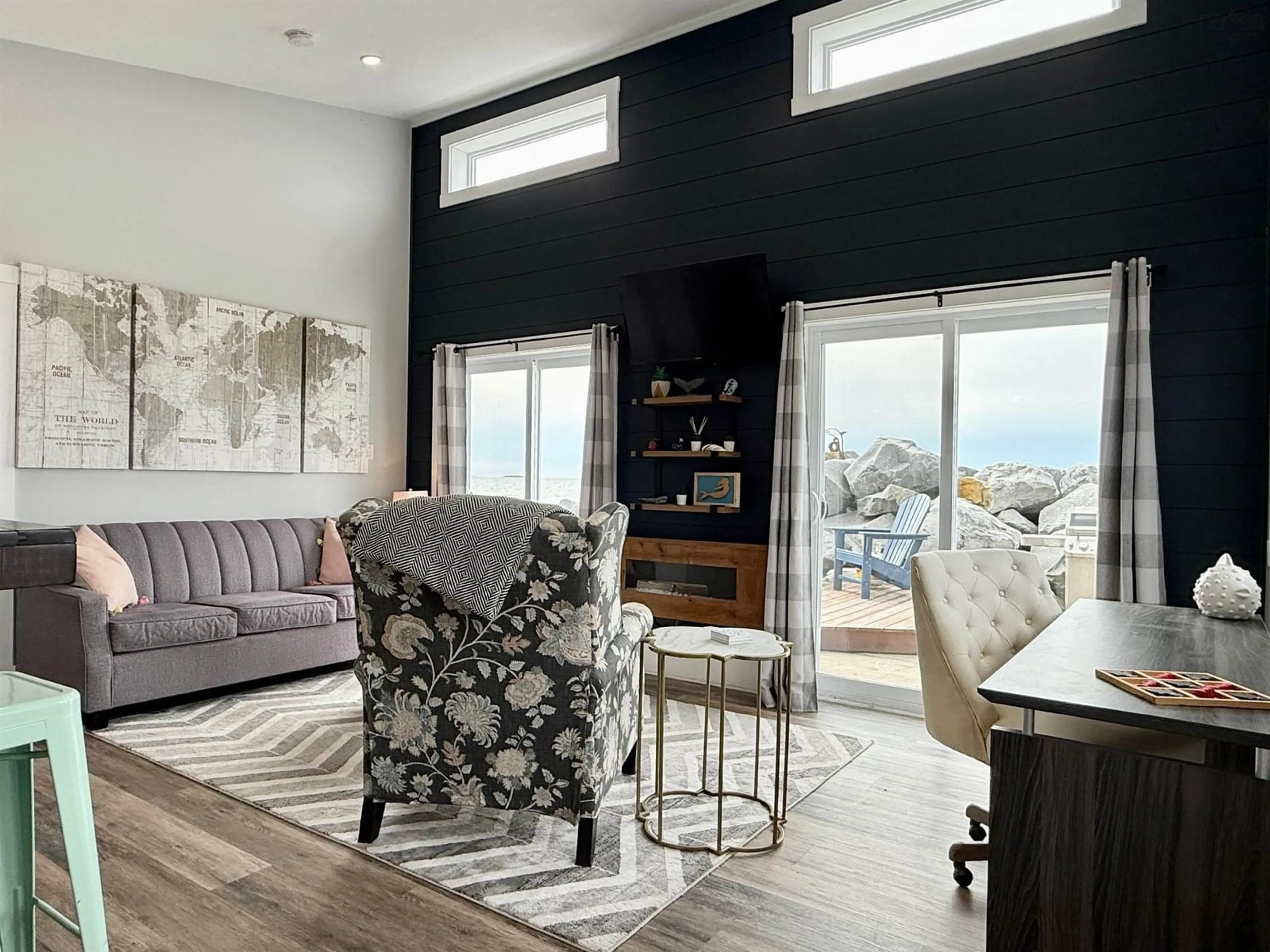 Living room with furniture, unknown for 7243/7245 Highway 3, Summerville Centre Nova Scotia B0T 1T0