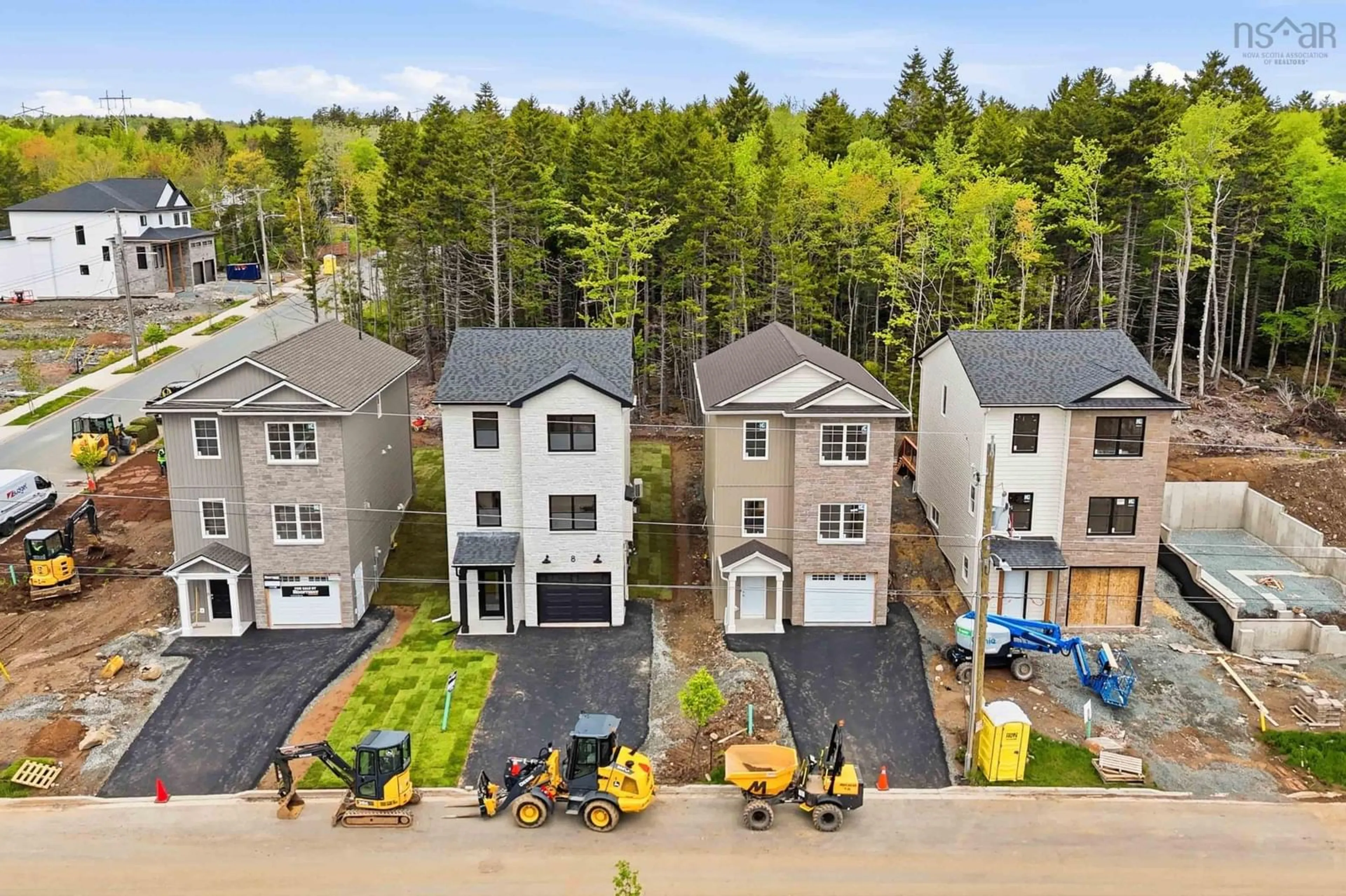 A pic from outside/outdoor area/front of a property/back of a property/a pic from drone, street for 16 Garvey Crt #GAR-4, Bedford West Nova Scotia B4B 2V6