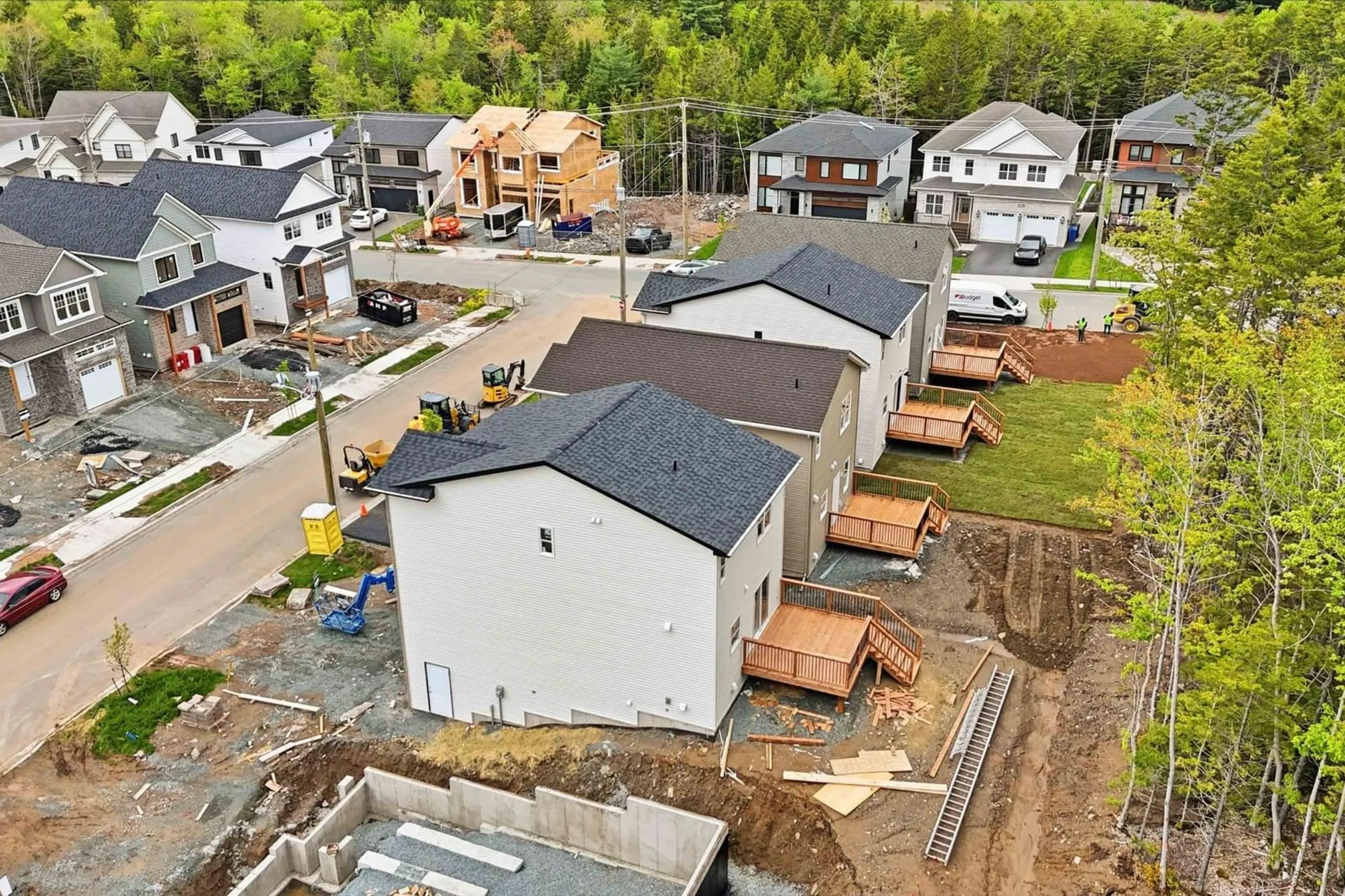 A pic from outside/outdoor area/front of a property/back of a property/a pic from drone, street for 16 Garvey Crt #GAR-4, Bedford West Nova Scotia B4B 2V6