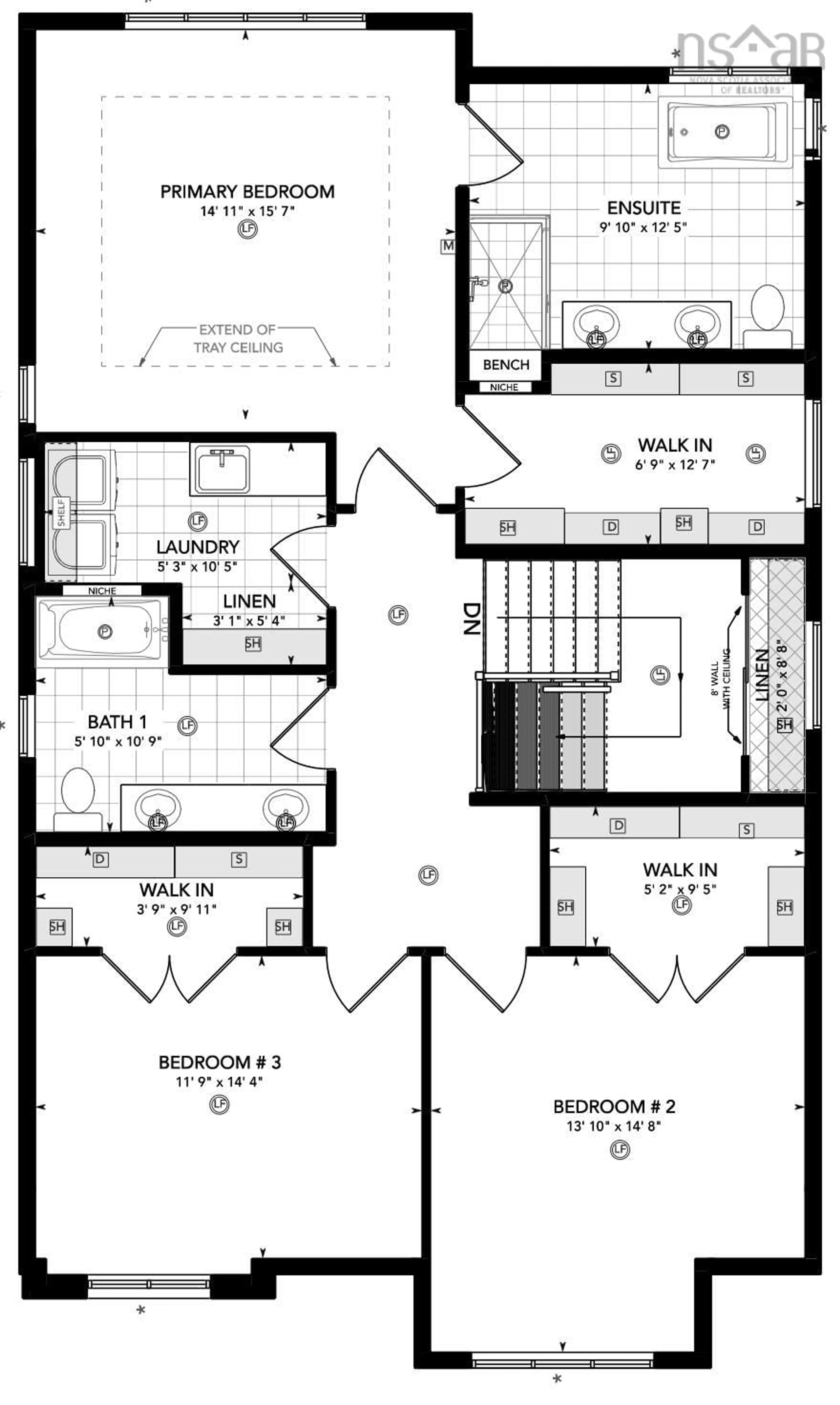 Floor plan for 172 Gardenia Way Gw025 #GW025, Dartmouth Nova Scotia B2X 0C7