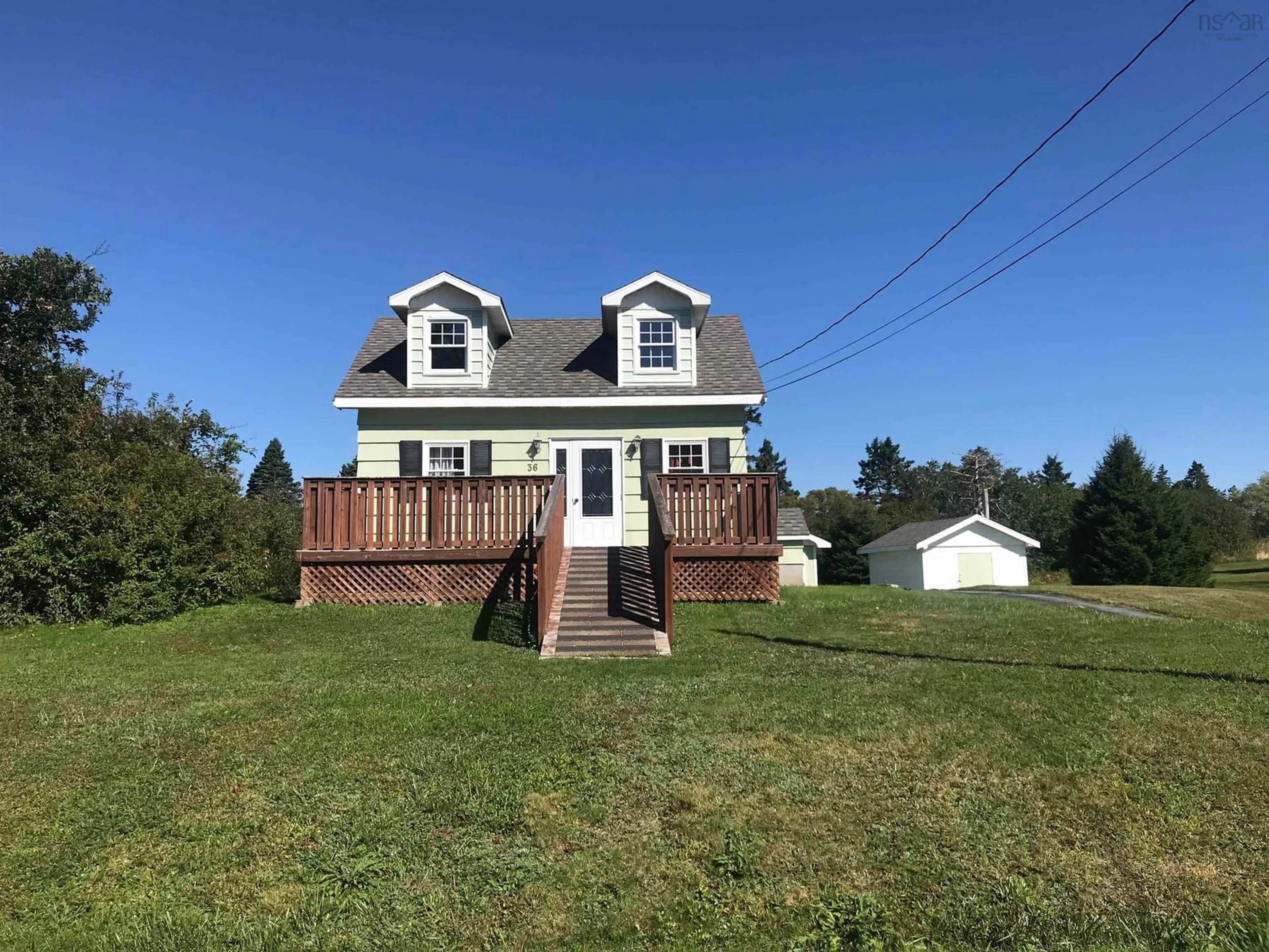 A pic from outside/outdoor area/front of a property/back of a property/a pic from drone, street for 36 Eagle Head Wharf Rd, Eagle Head Nova Scotia B0J 1H0
