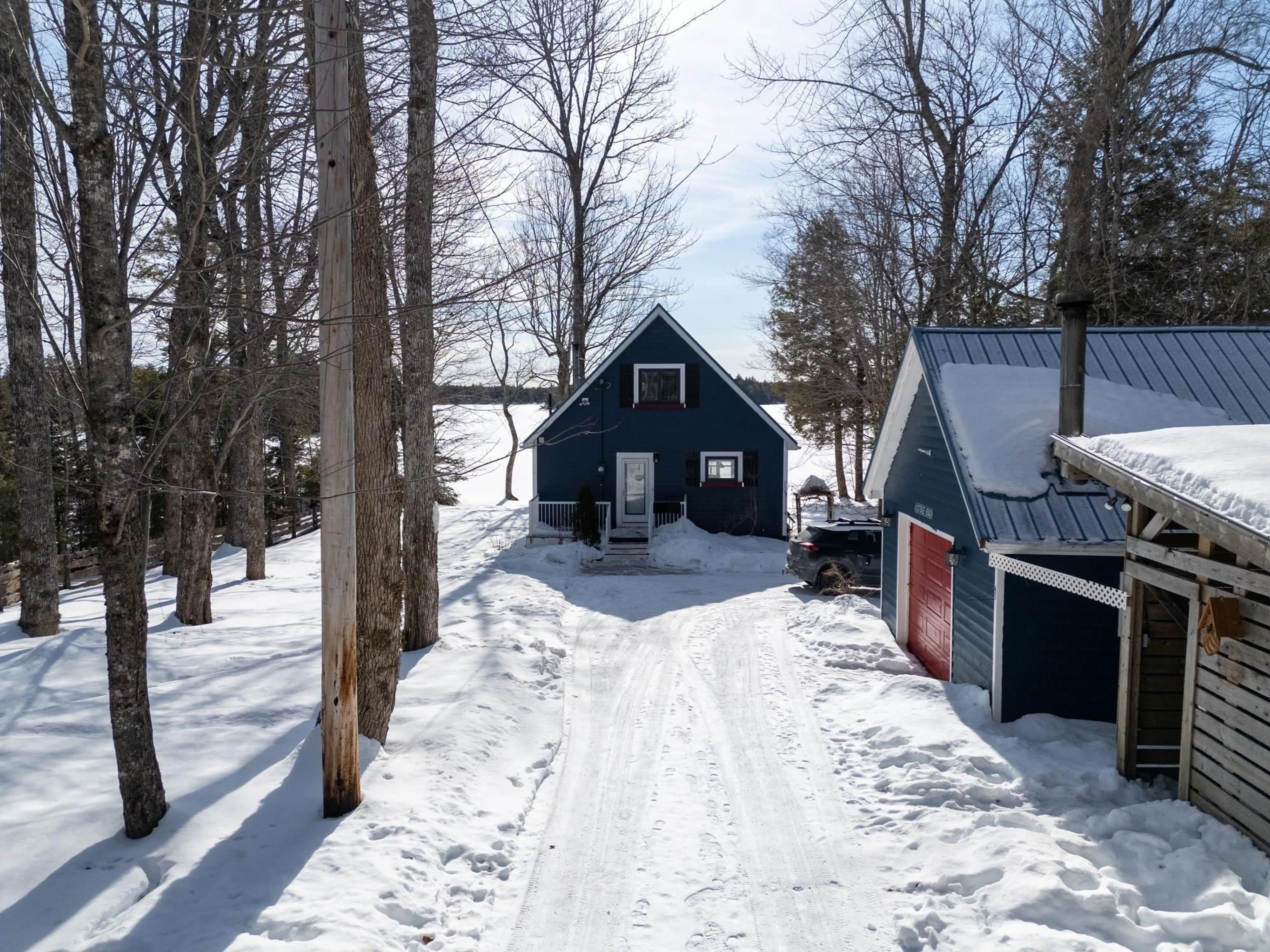 A pic from outside/outdoor area/front of a property/back of a property/a pic from drone, street for 110 Mcdougall Road Rd, Cooks Brook Nova Scotia B0N 1X0