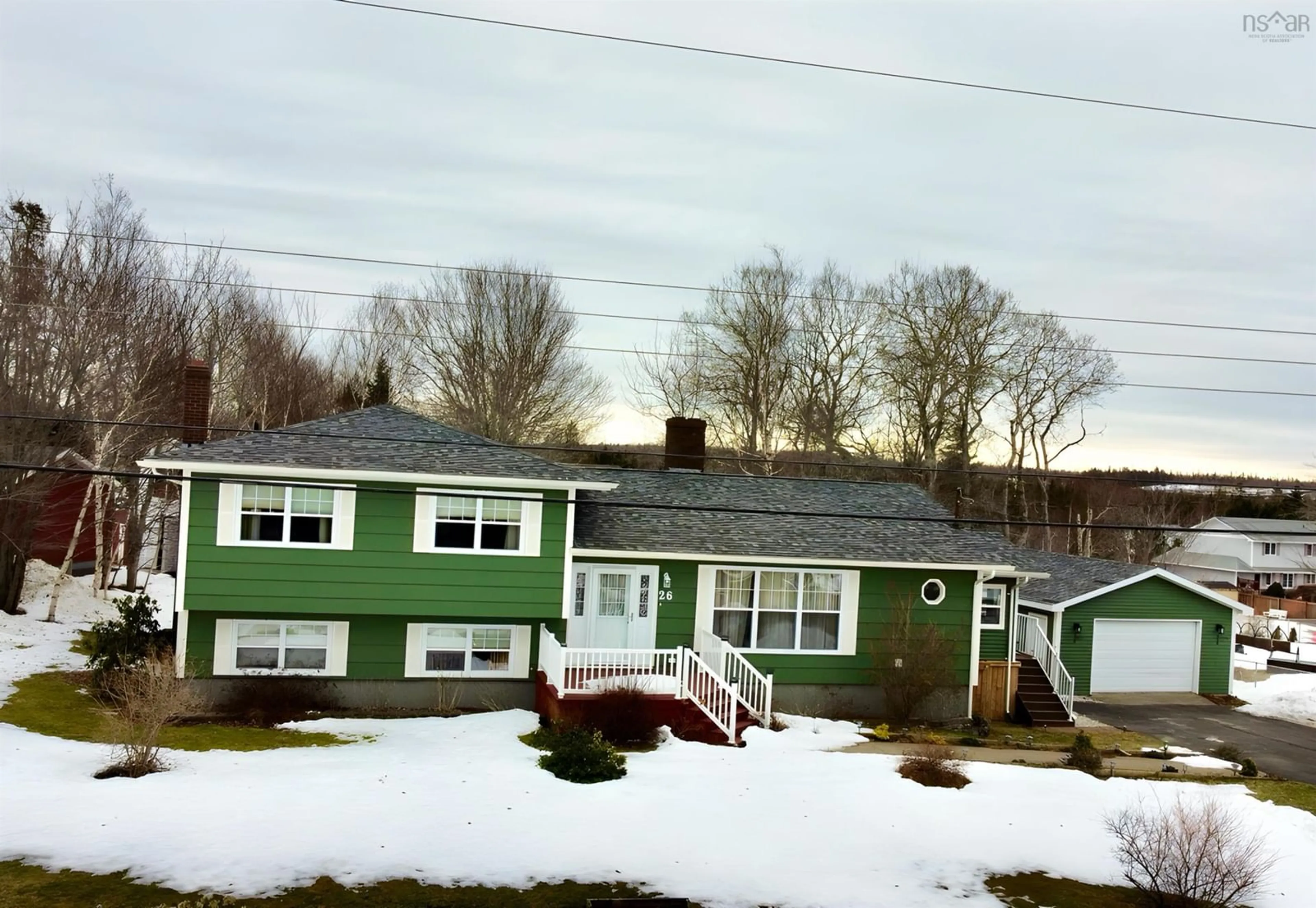 A pic from outside/outdoor area/front of a property/back of a property/a pic from drone, street for 26 University Ave, Sydney Nova Scotia B1M 1A6