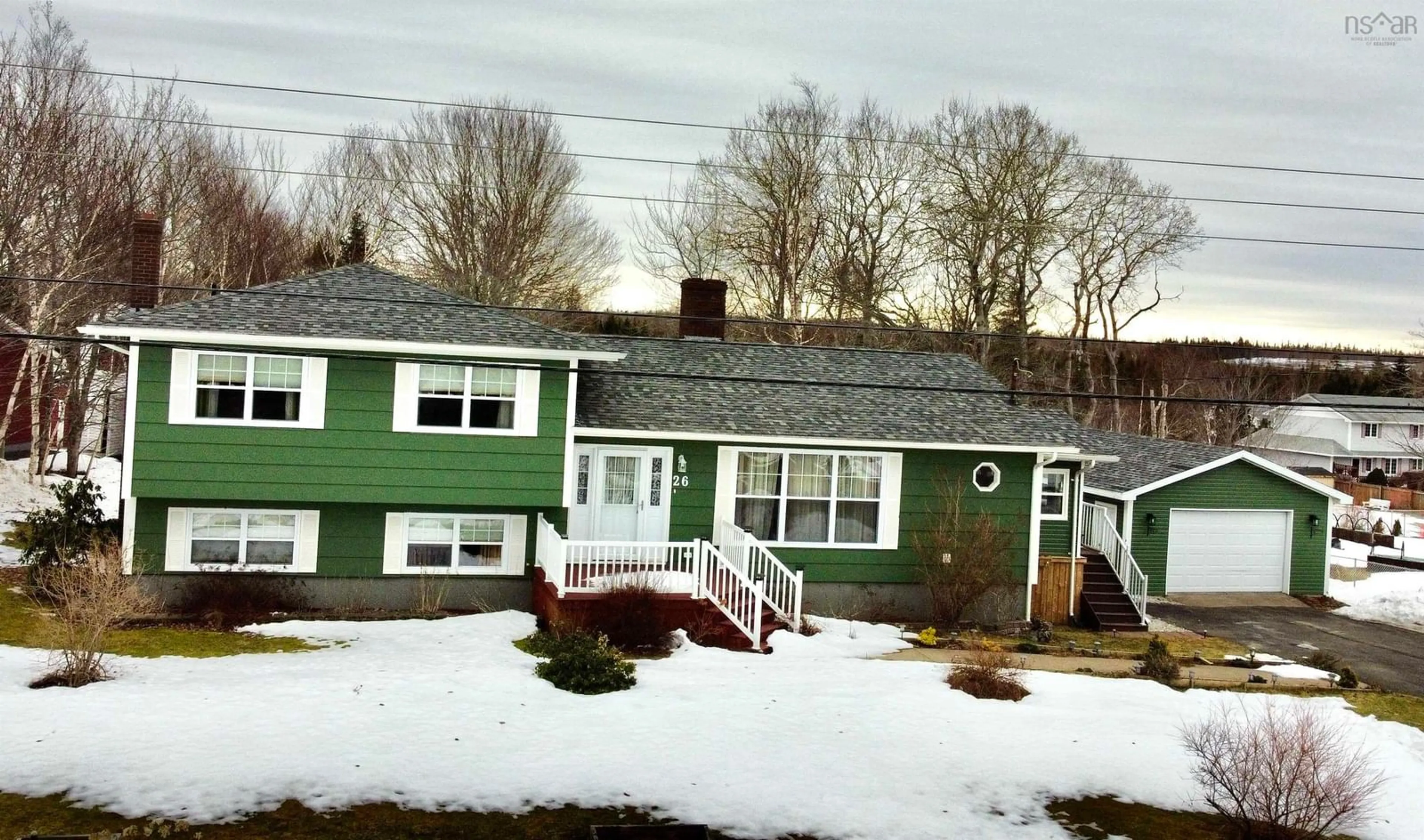 A pic from outside/outdoor area/front of a property/back of a property/a pic from drone, street for 26 University Ave, Sydney Nova Scotia B1M 1A6