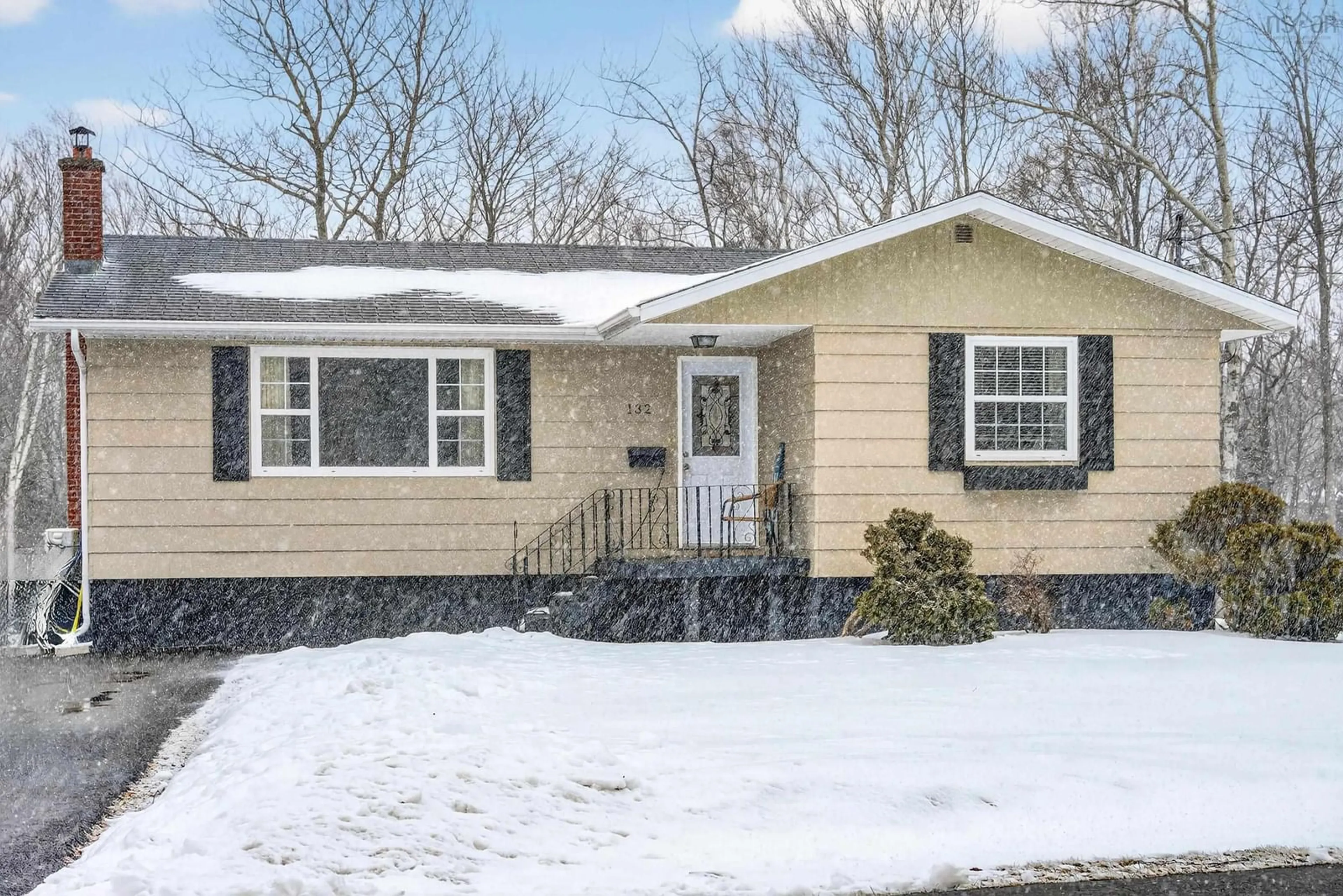 Home with vinyl exterior material, street for 132 Duffell Dr, Mira Road Nova Scotia B1P 3G9