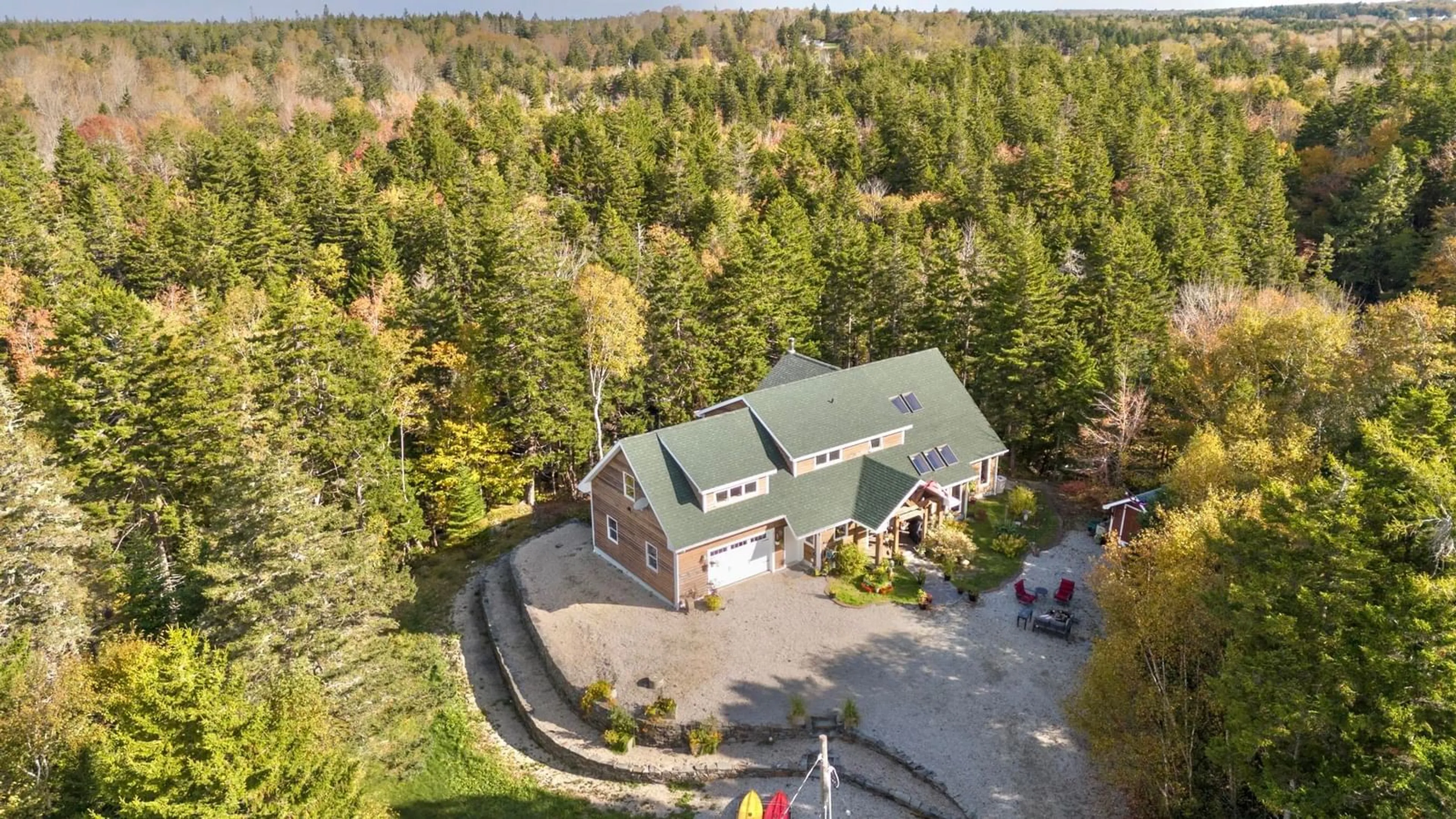 A pic from outside/outdoor area/front of a property/back of a property/a pic from drone, unknown for 471 Marc Comeau Rd, Meteghan River Nova Scotia B0W 2L0