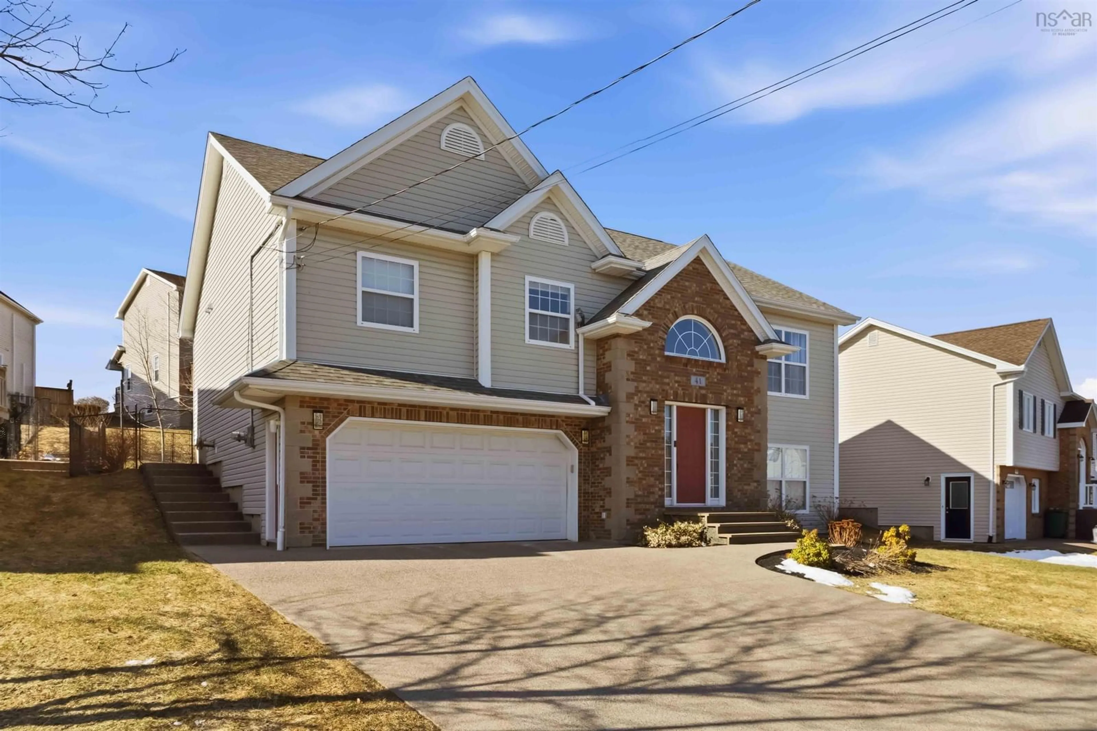 Home with vinyl exterior material, street for 41 Lakeridge Cres, Cole Harbour Nova Scotia B2V 2V2