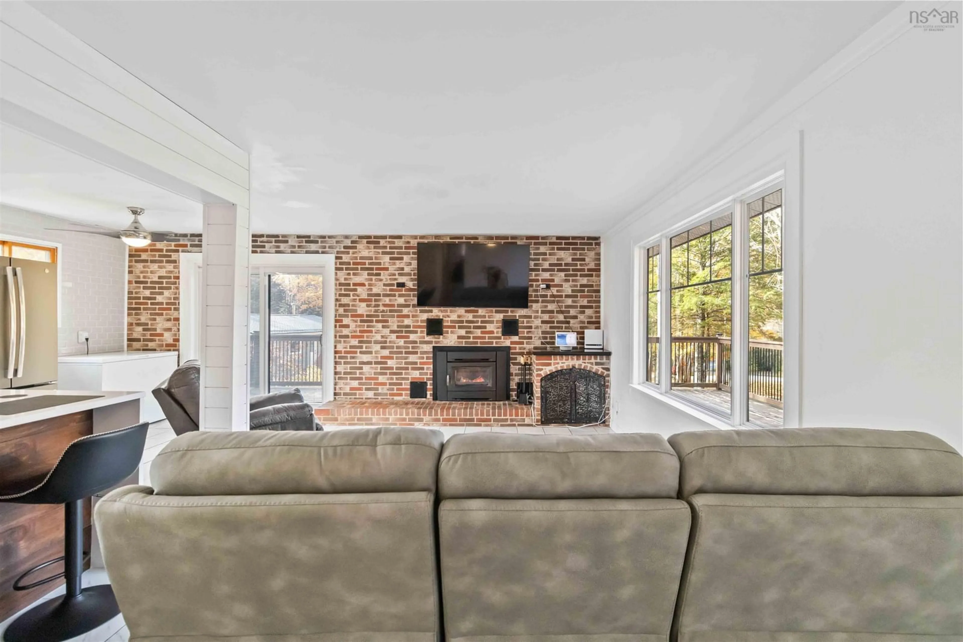 Living room with furniture, ceramic/tile floor for 61 Birch Hill Drive, Conquerall Mills Nova Scotia B4V 6A7