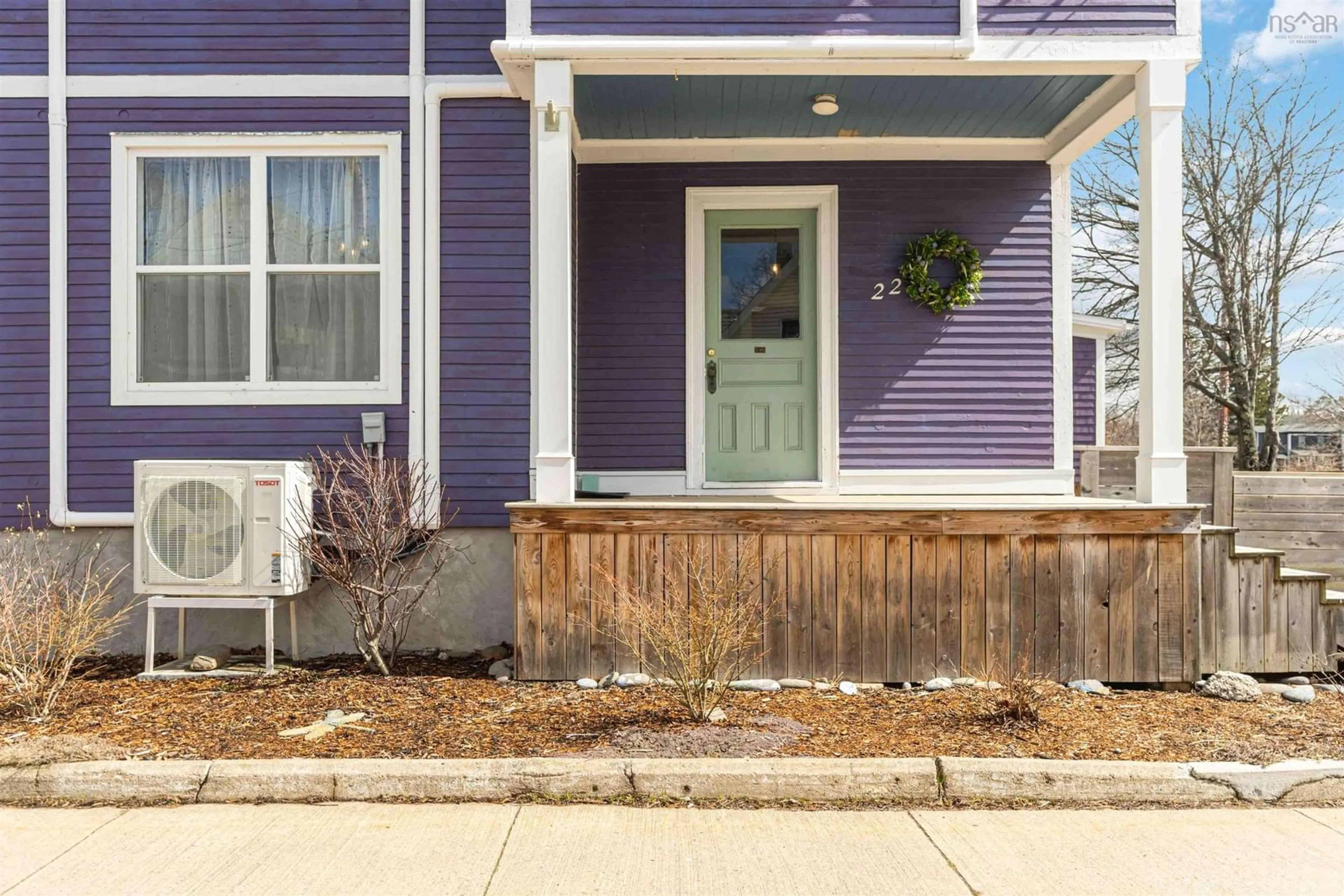 Home with vinyl exterior material, street for 22 Washington St, Bridgetown Nova Scotia B0S 1C0