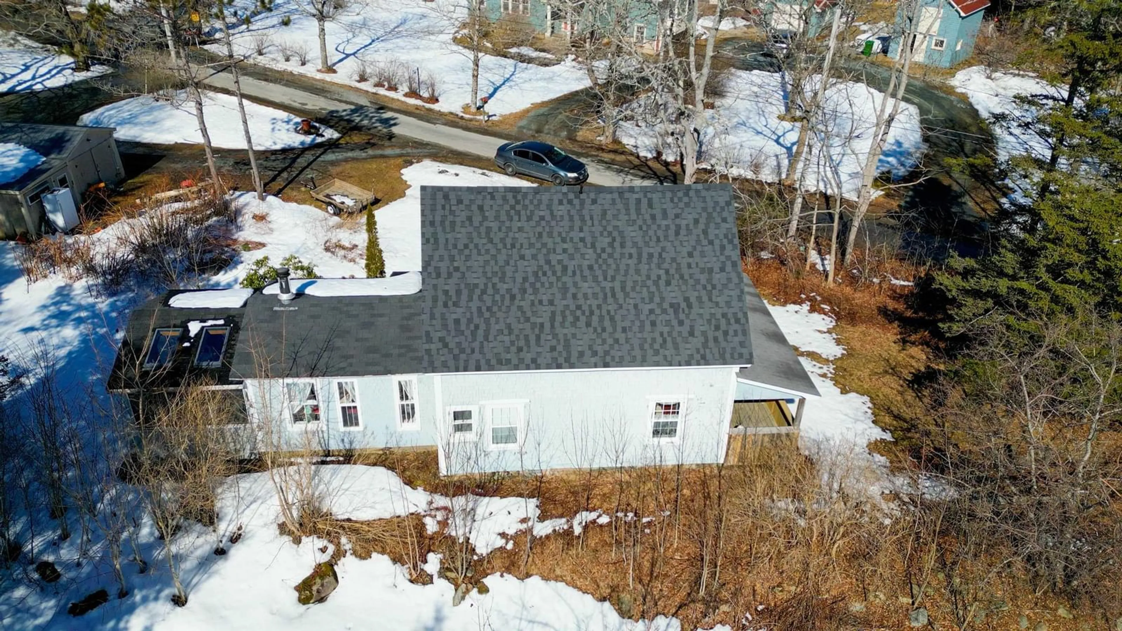 A pic from outside/outdoor area/front of a property/back of a property/a pic from drone, unknown for 27 Flat Hill Roads, Broad Cove Nova Scotia B0J 2H0