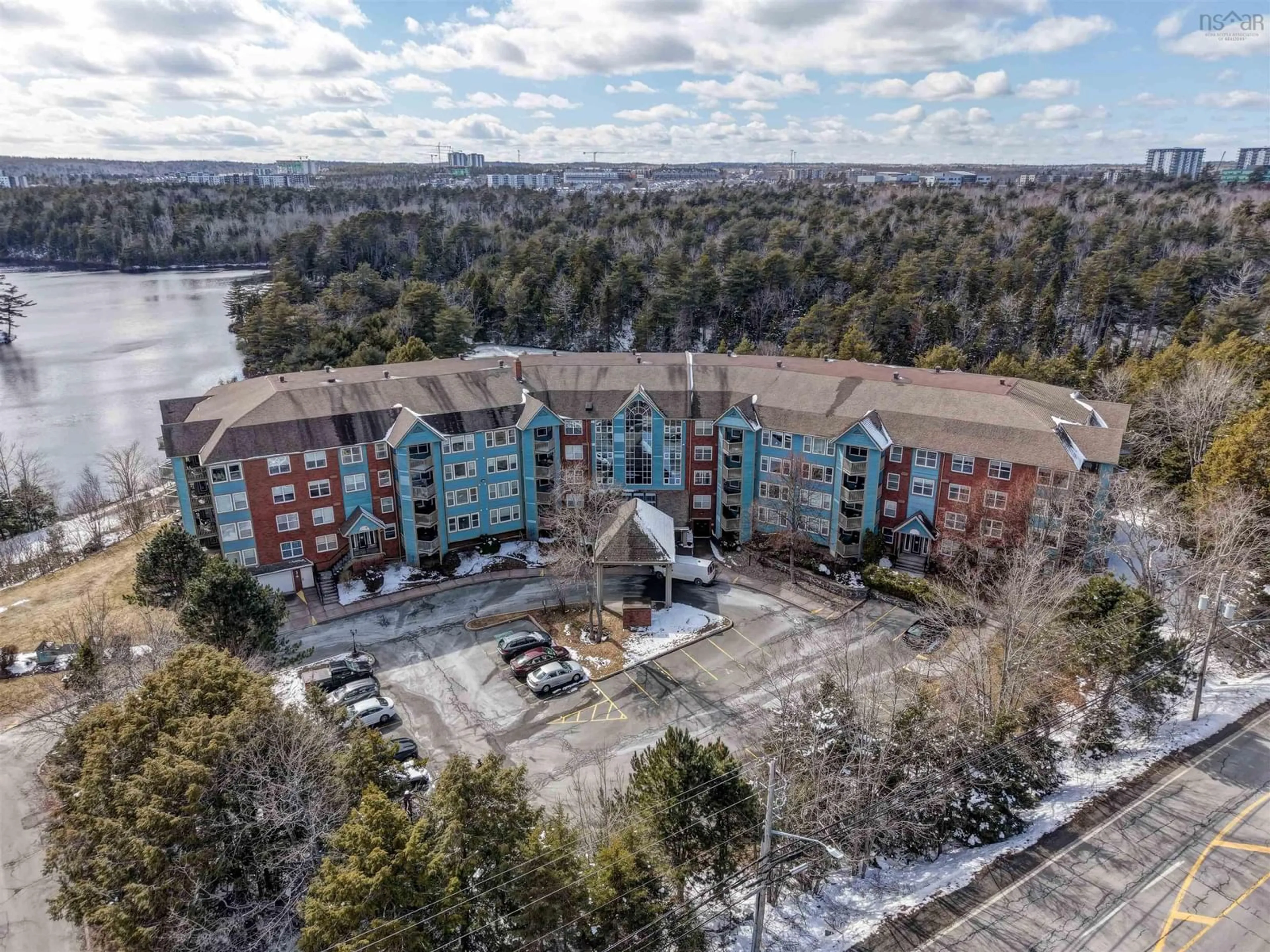 A pic from outside/outdoor area/front of a property/back of a property/a pic from drone, water/lake/river/ocean view for 2 Lake Dr #310, Bedford Nova Scotia B4A 4H7