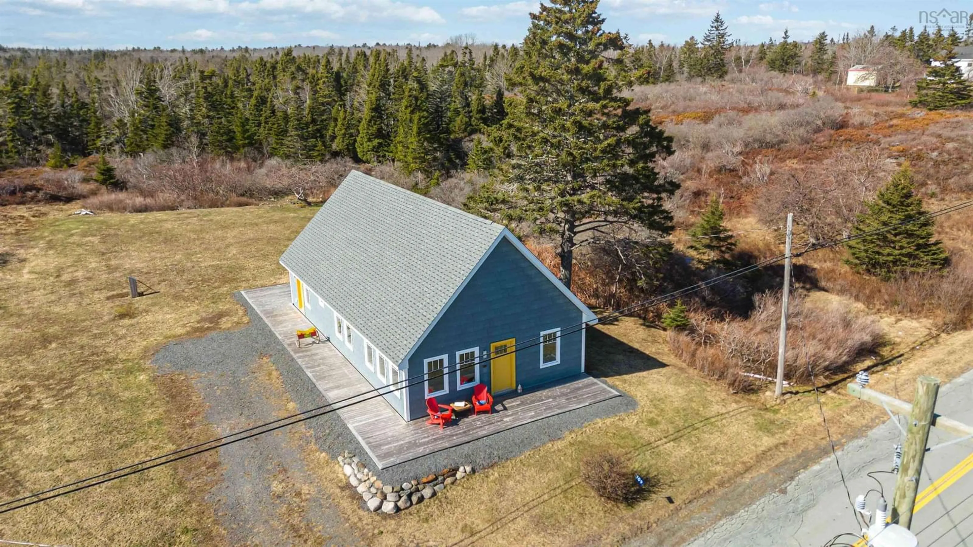 A pic from outside/outdoor area/front of a property/back of a property/a pic from drone, building for 109 Stonehurst Rd, Blue Rocks Nova Scotia B0J 2C0