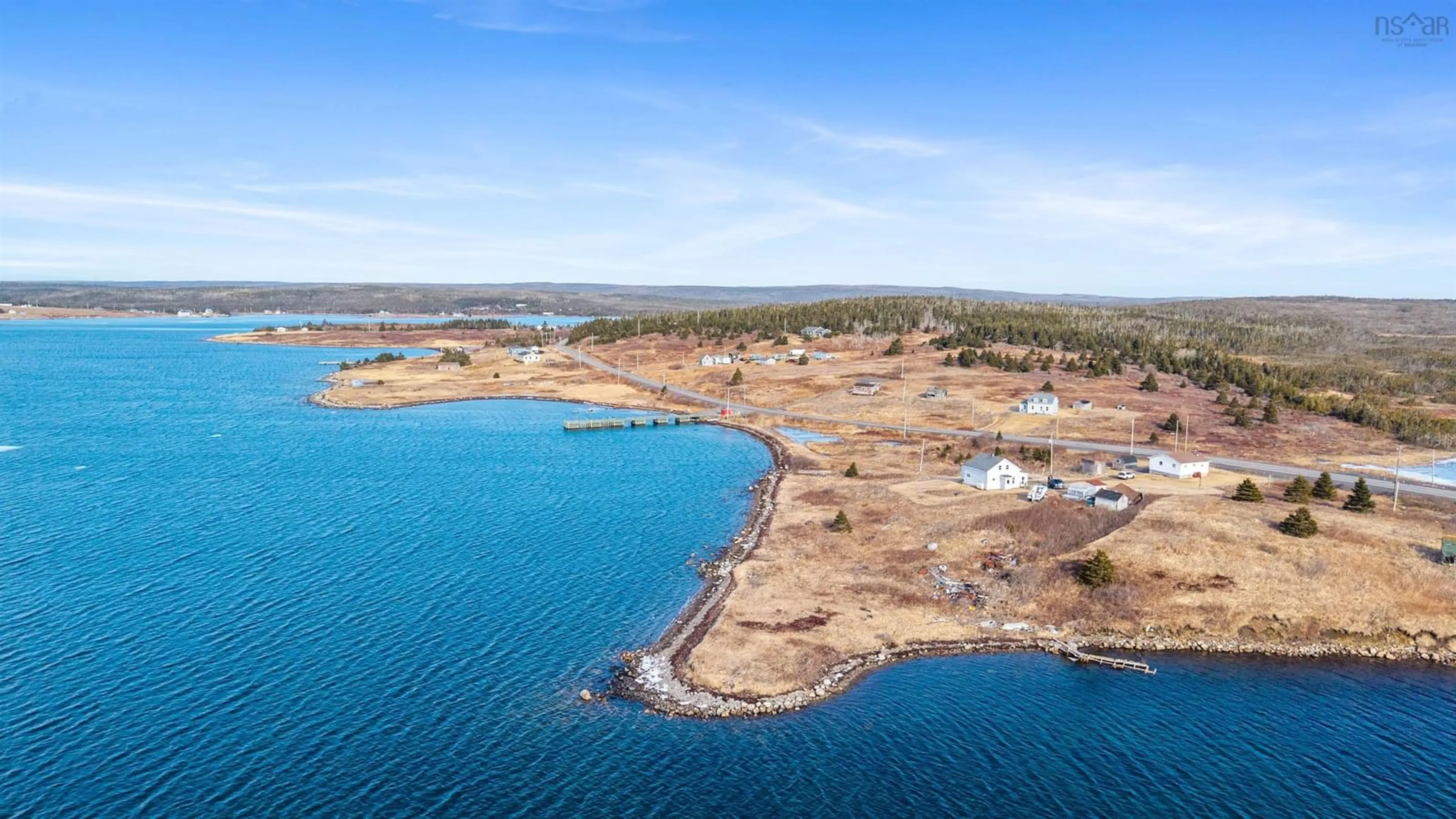 A pic from outside/outdoor area/front of a property/back of a property/a pic from drone, water/lake/river/ocean view for 2145 316 Hwy, Port Felix Nova Scotia B0H 1T0