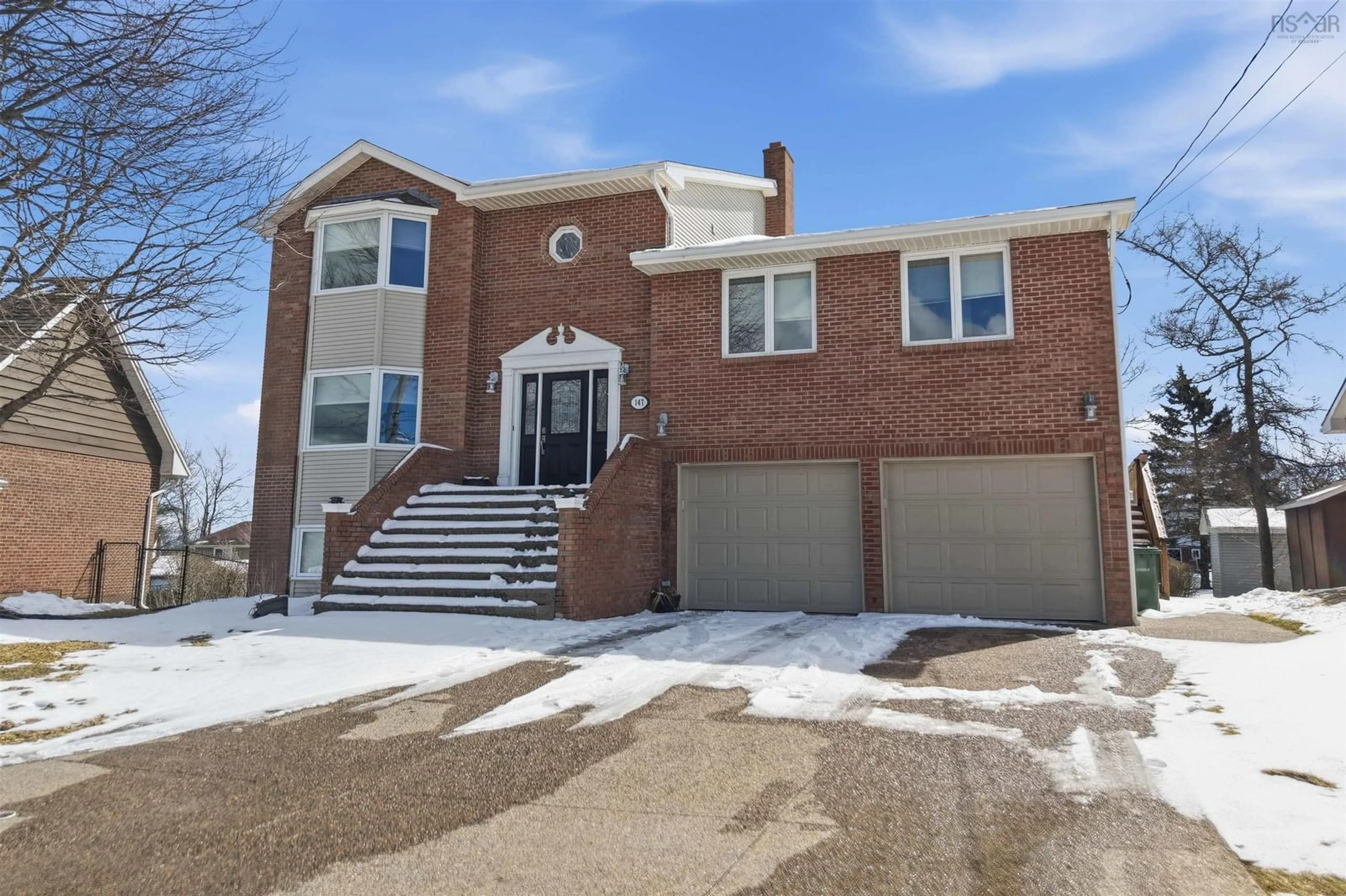 Home with brick exterior material, street for 147 Flagstone Dr, Colby Nova Scotia B2V 1Z7