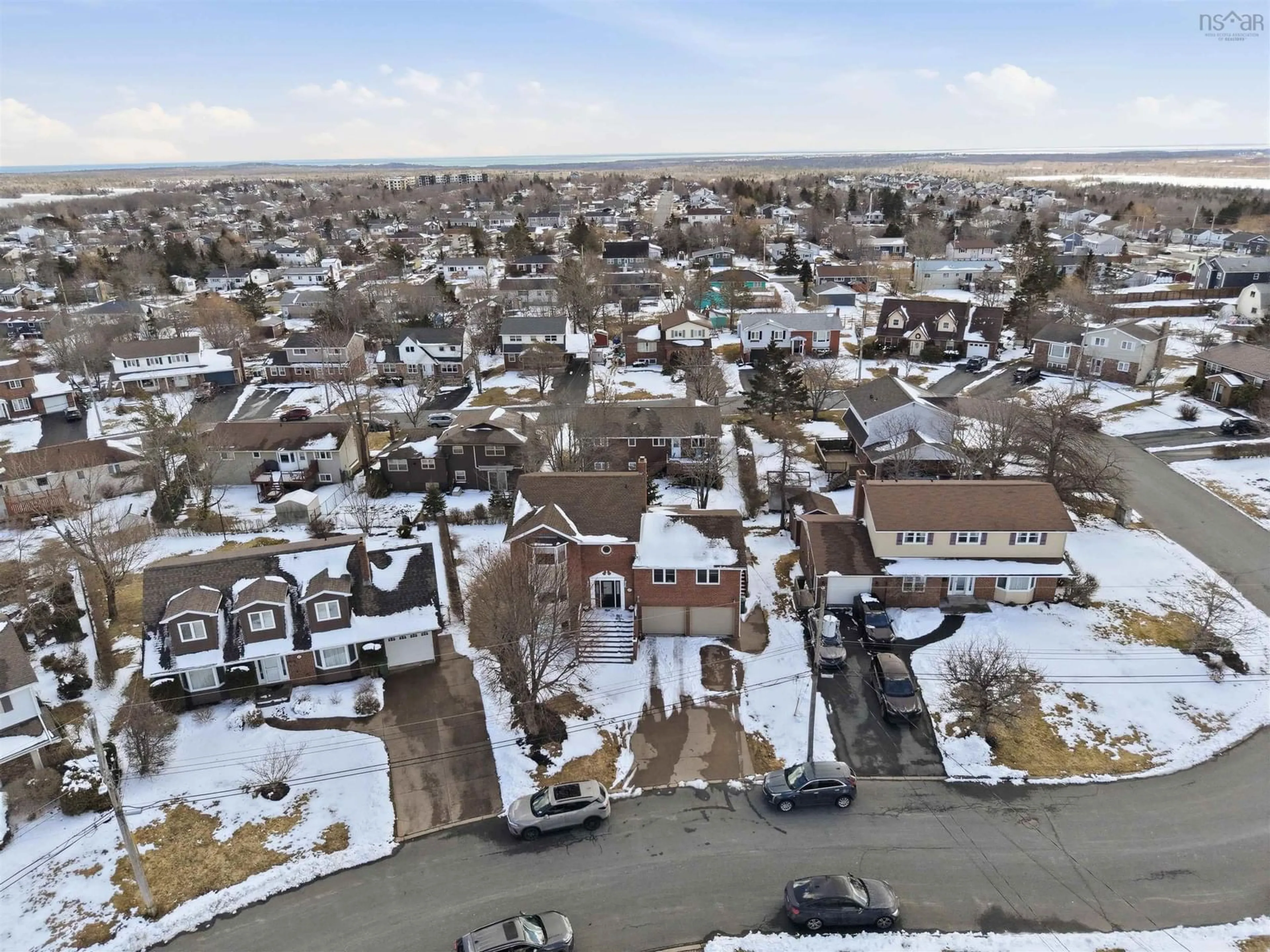 A pic from outside/outdoor area/front of a property/back of a property/a pic from drone, street for 147 Flagstone Dr, Colby Nova Scotia B2V 1Z7