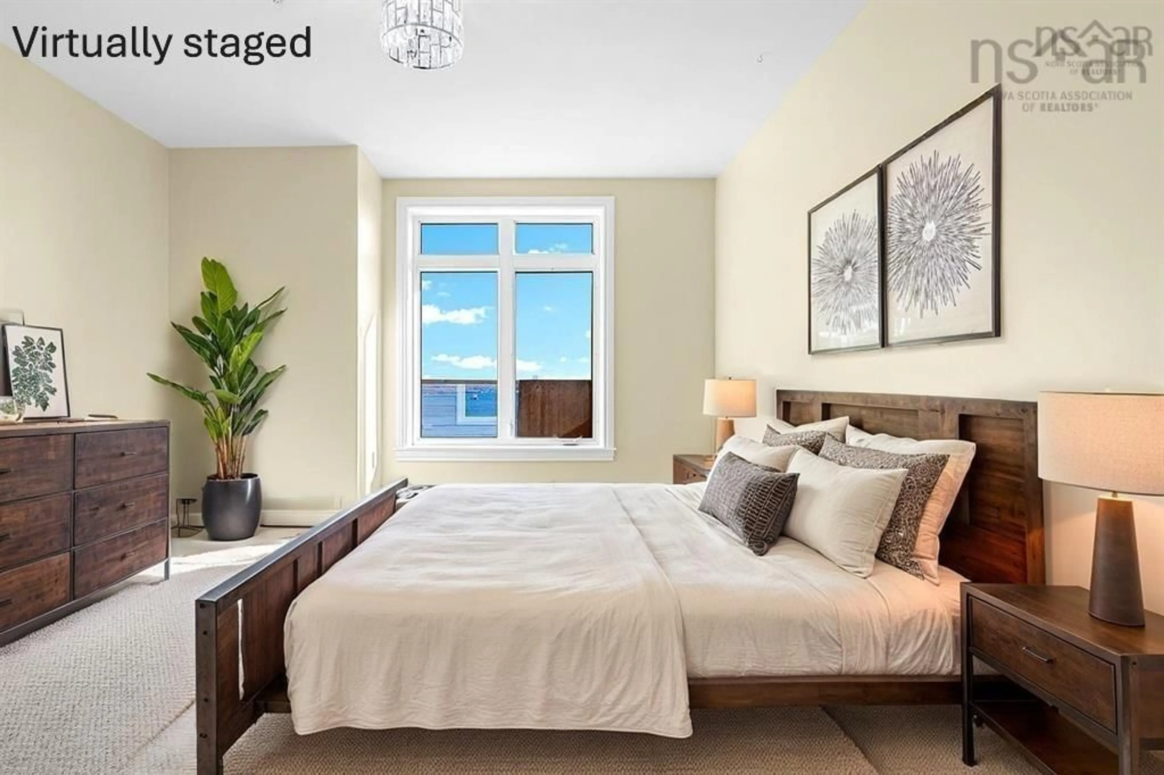 Bedroom with bed, wood/laminate floor for 53 Bedros Lane #506, Halifax Nova Scotia B3M 4X4