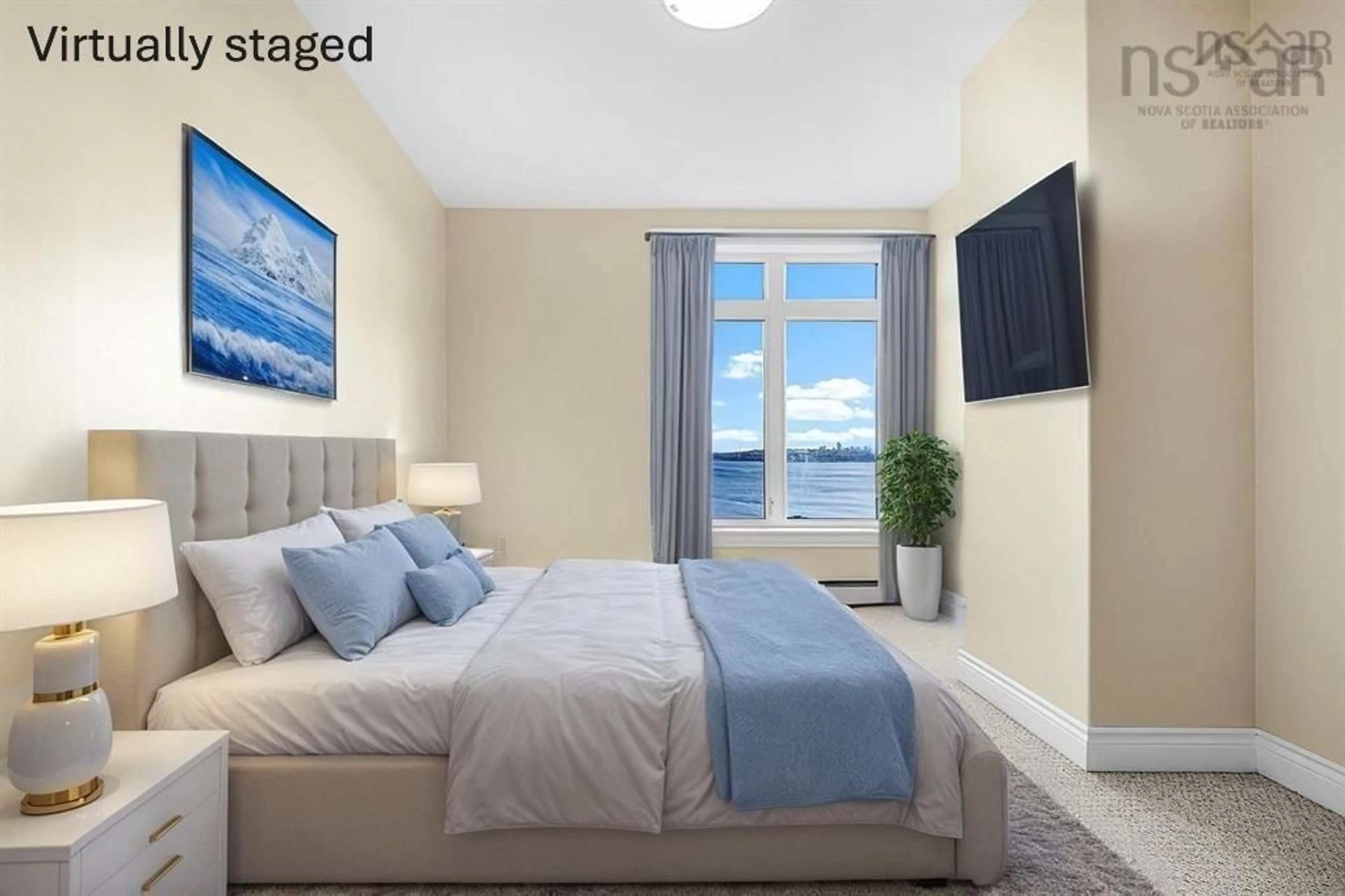 Bedroom with bed, carpet floor for 53 Bedros Lane #506, Halifax Nova Scotia B3M 4X4