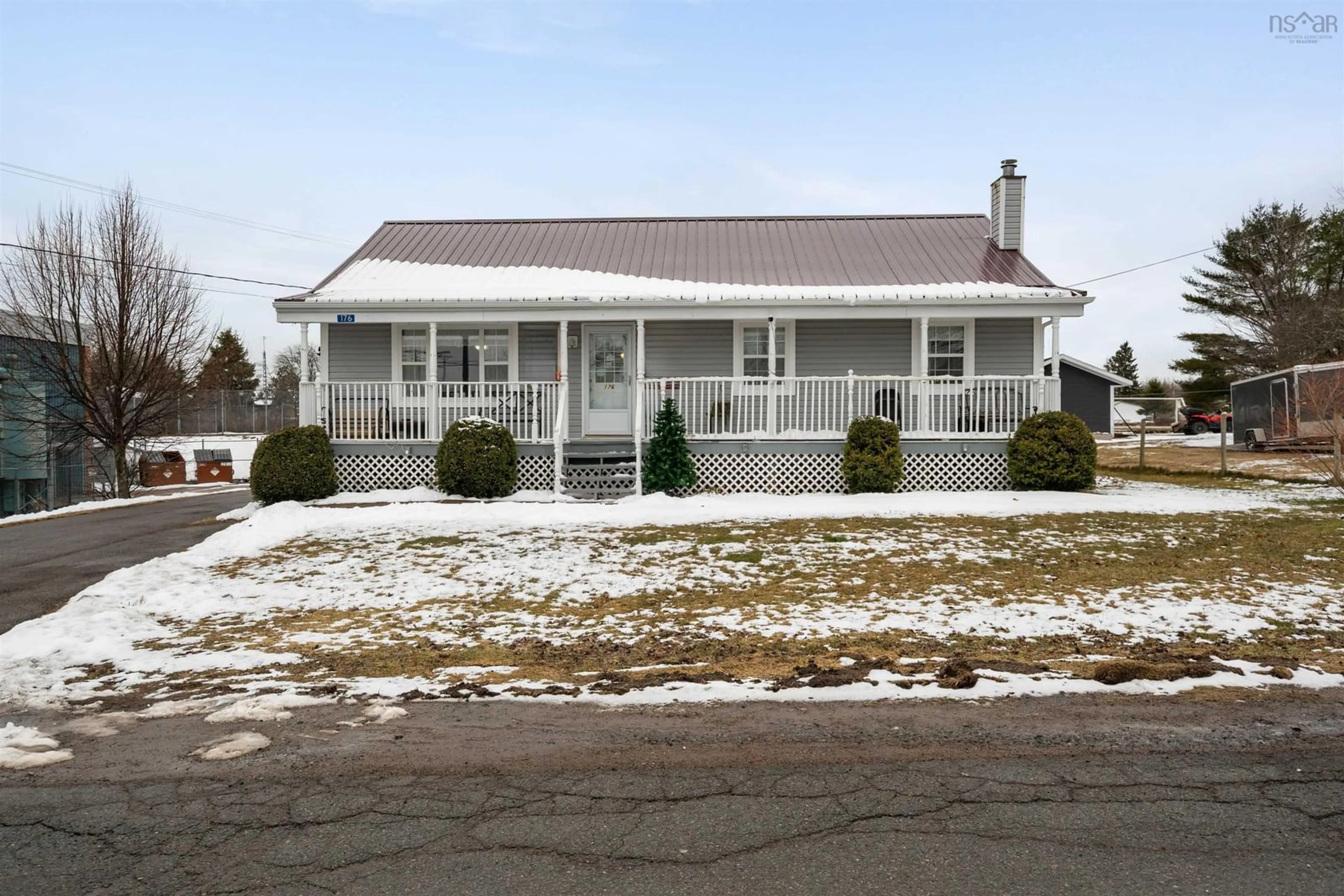 Home with vinyl exterior material, street for 176 Pearl St, River Hebert Nova Scotia B0L 1G0
