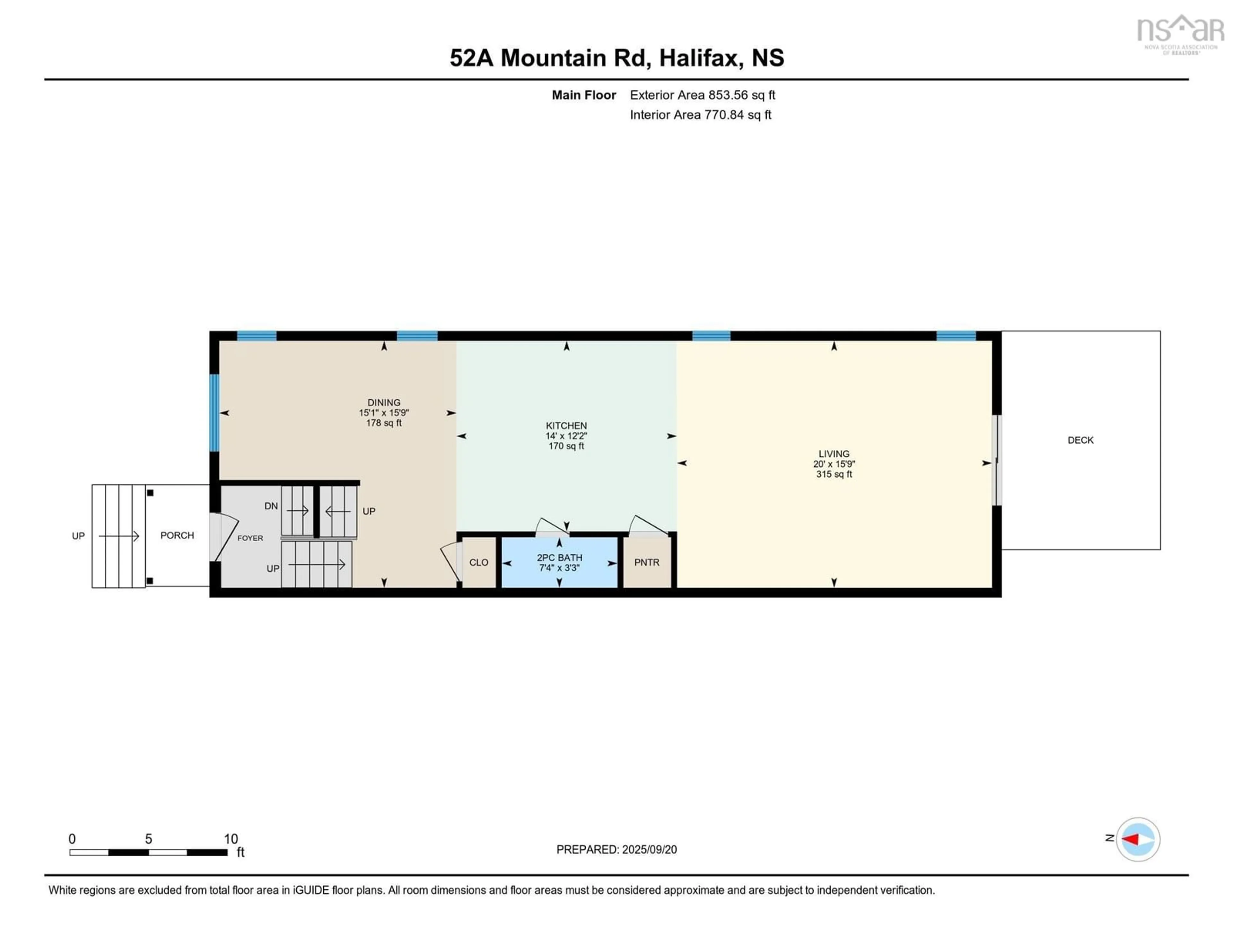 Floor plan for 52A Mountain Rd, Halifax Nova Scotia B3N 1A2