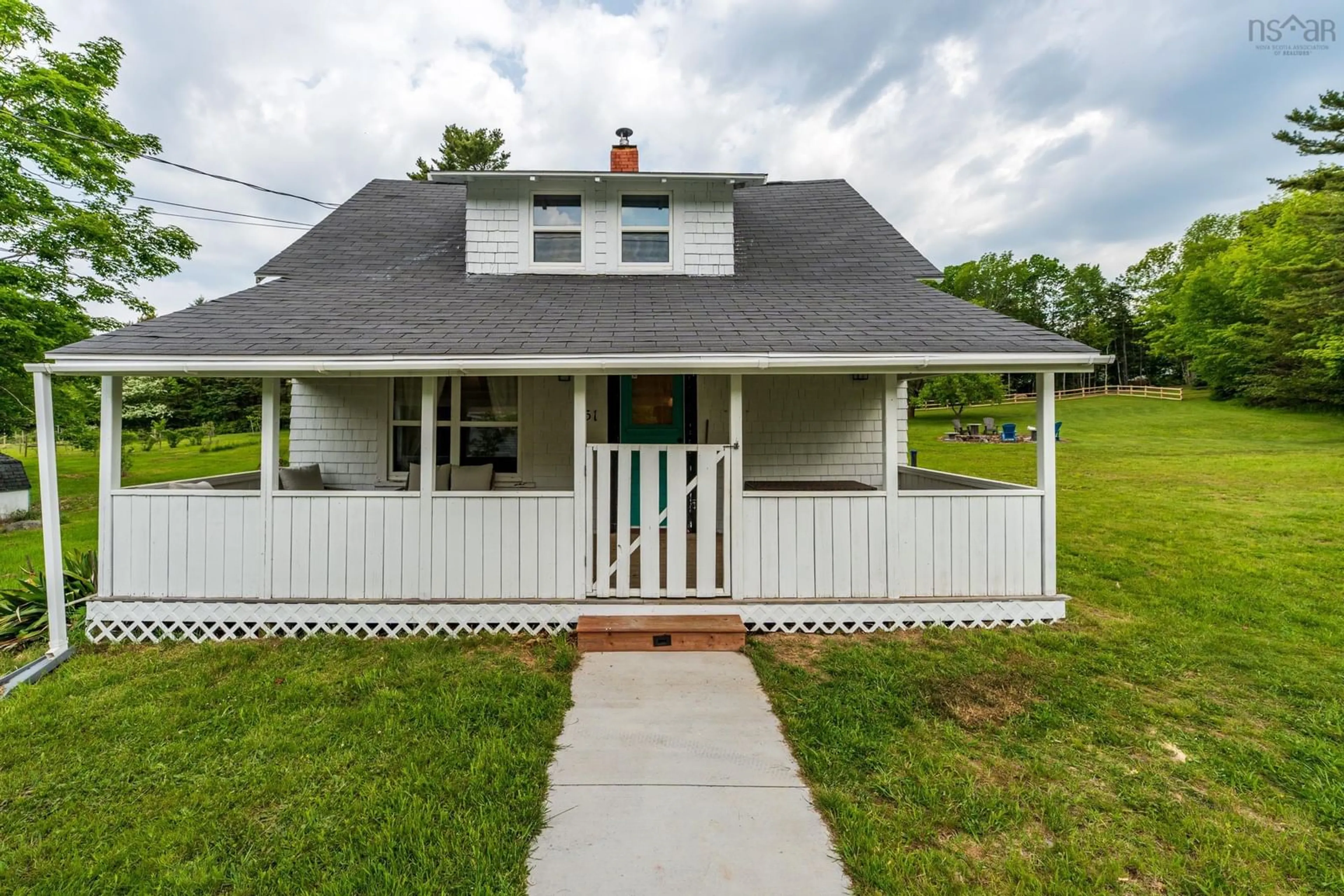 A pic from outside/outdoor area/front of a property/back of a property/a pic from drone, street for 51 Shawmut Ave, Clementsport Nova Scotia B0S 1A0