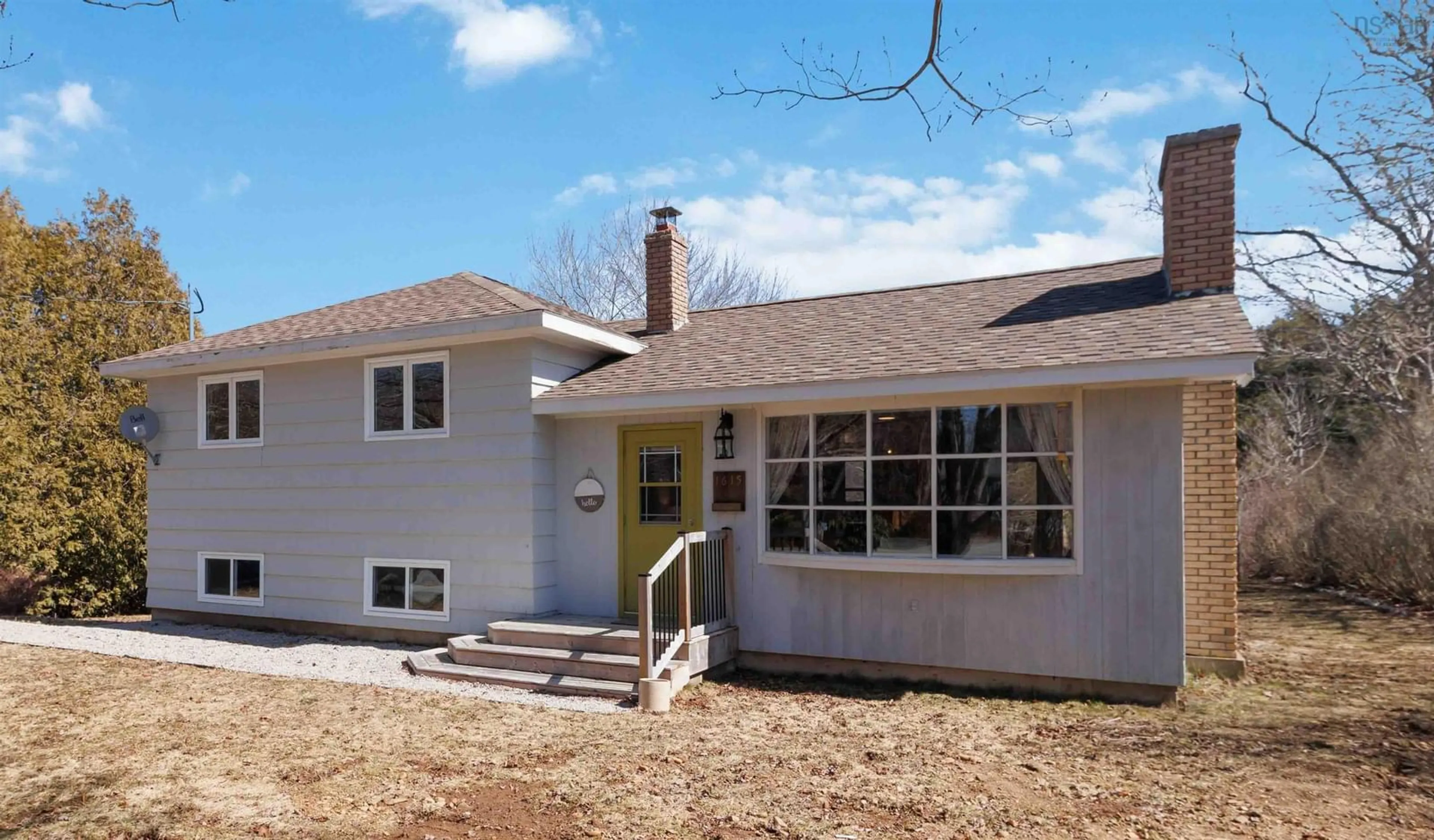 Home with vinyl exterior material, street for 1615 Highway 331, Pleasantville Nova Scotia B0R 1G0