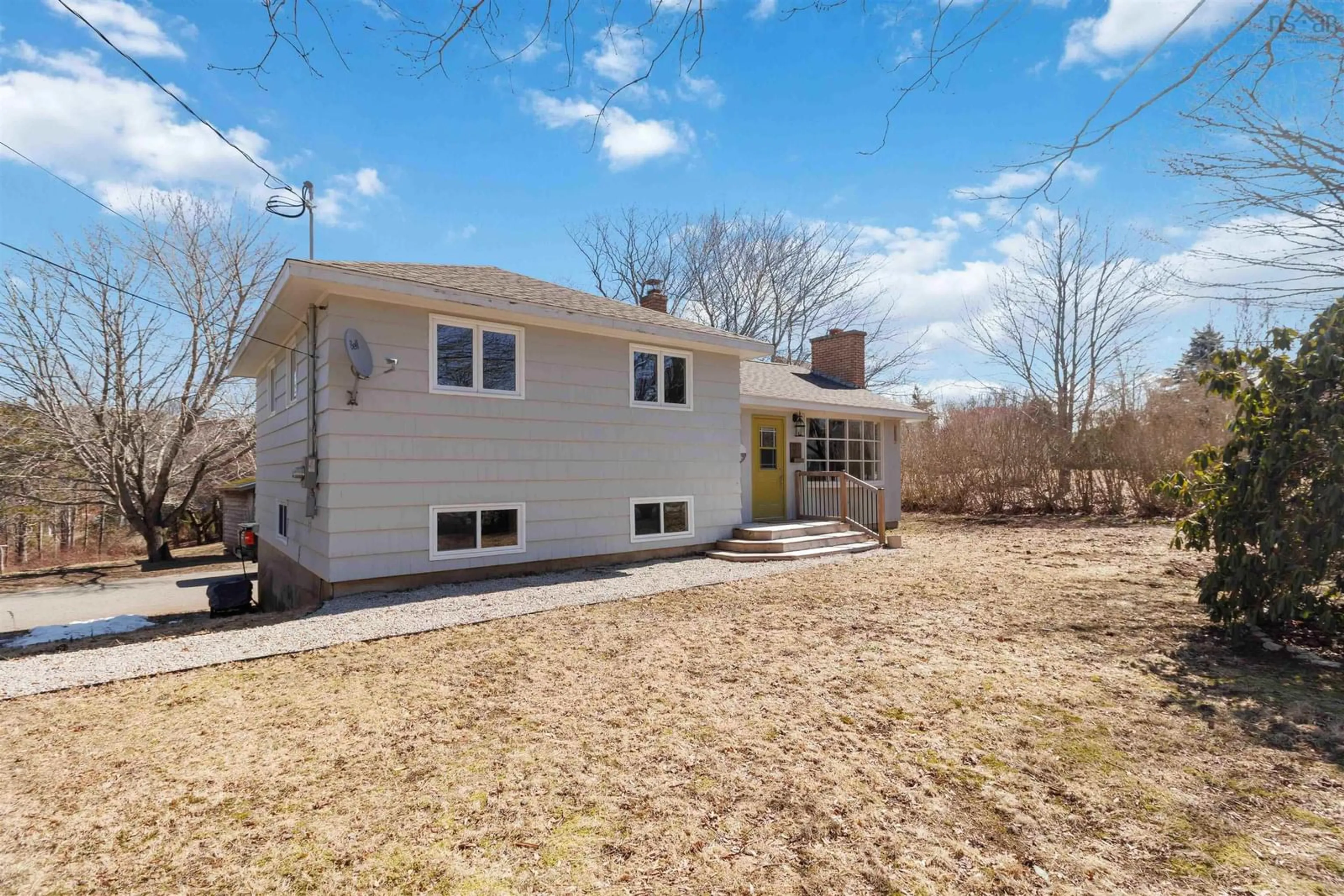 Home with vinyl exterior material, street for 1615 Highway 331, Pleasantville Nova Scotia B0R 1G0