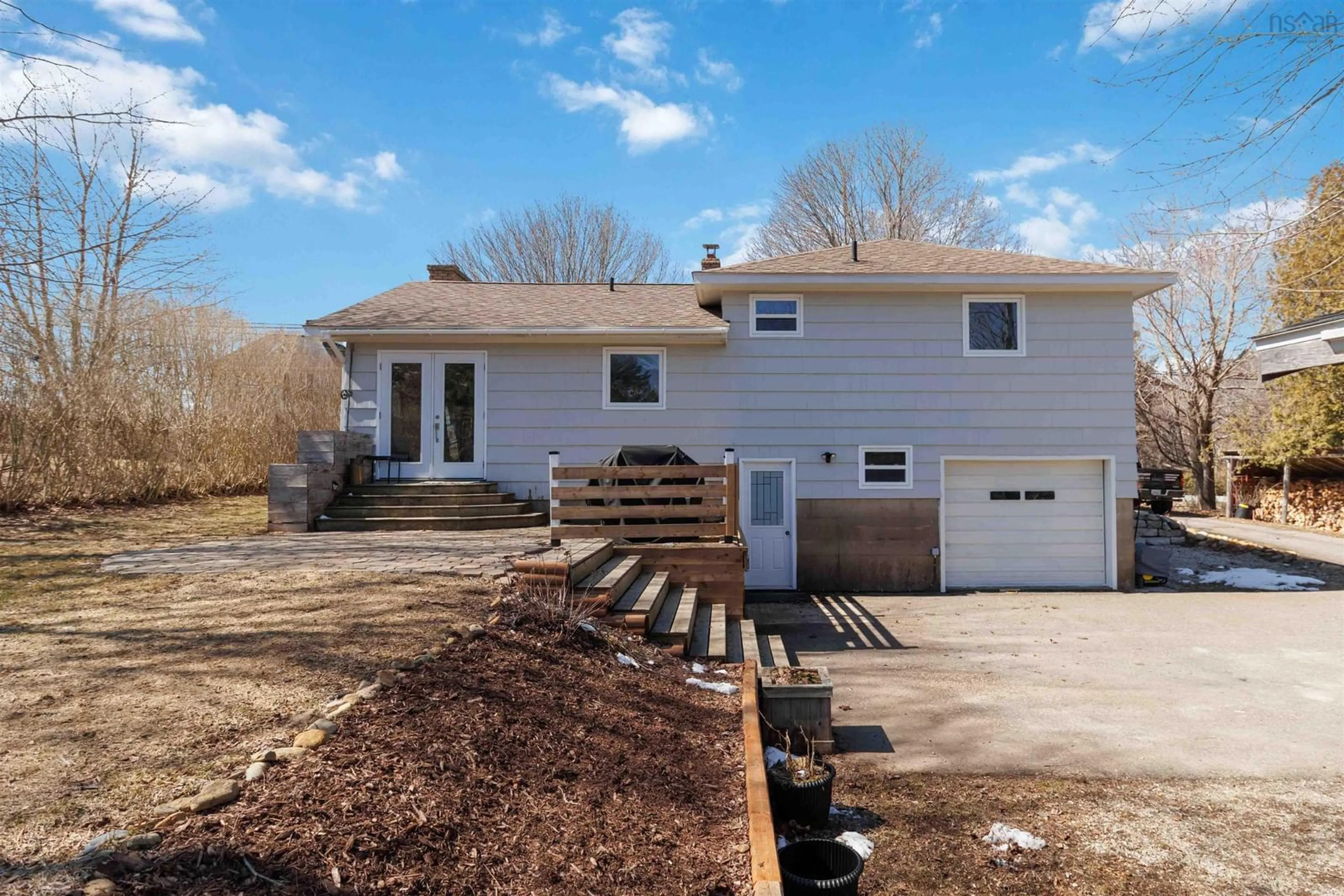 Home with vinyl exterior material, street for 1615 Highway 331, Pleasantville Nova Scotia B0R 1G0