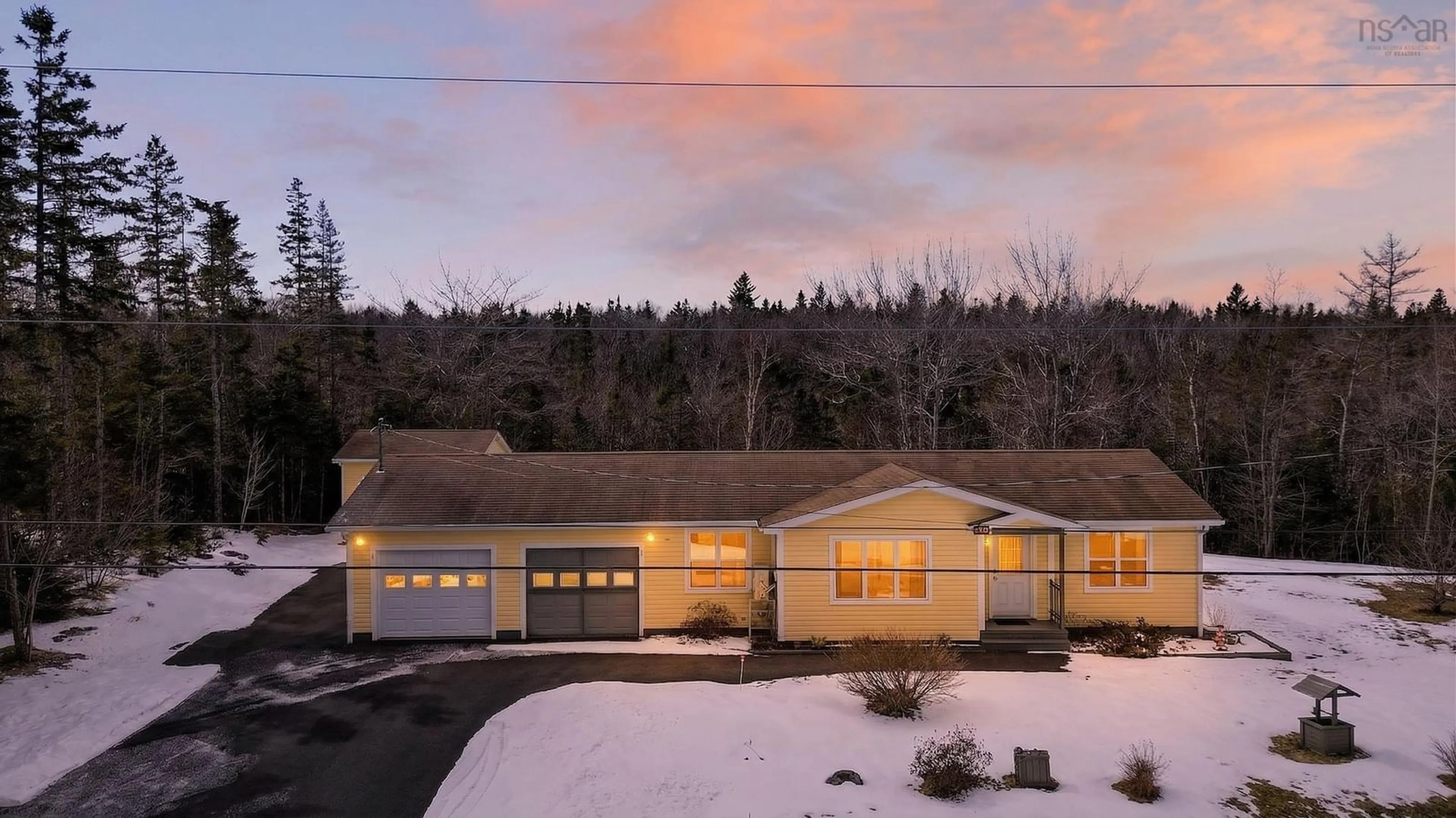 A pic from outside/outdoor area/front of a property/back of a property/a pic from drone, unknown for 66 Schaller Dr, Sydney Forks Nova Scotia B1L 1A1