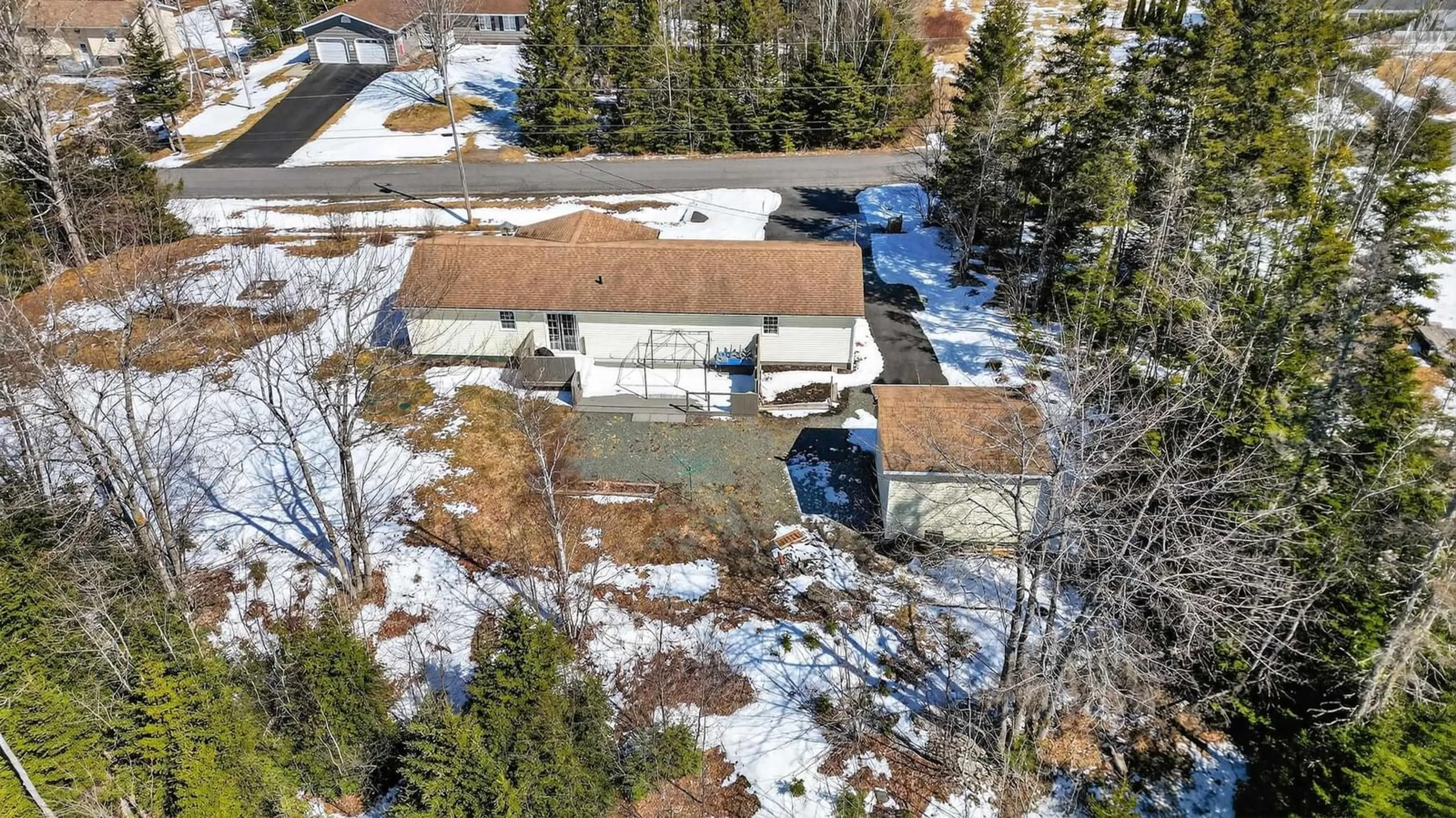 A pic from outside/outdoor area/front of a property/back of a property/a pic from drone, street for 66 Schaller Dr, Sydney Forks Nova Scotia B1L 1A1