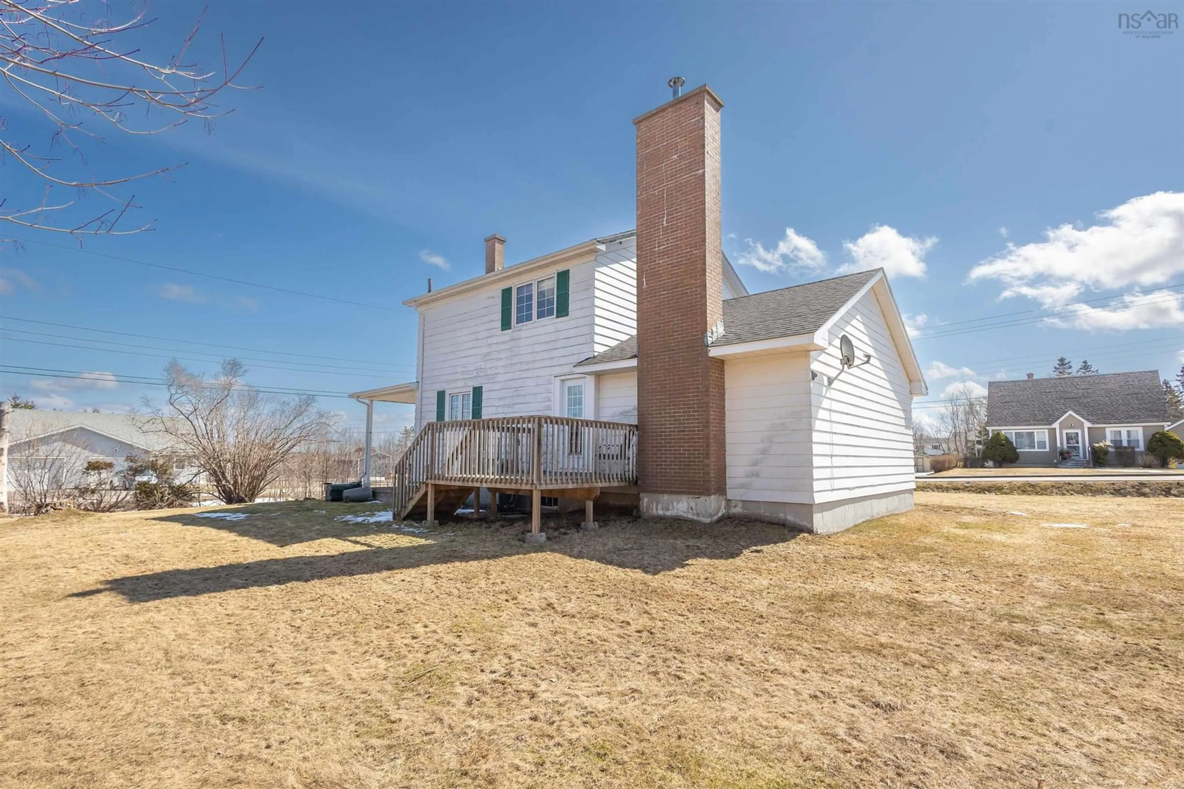 A pic from outside/outdoor area/front of a property/back of a property/a pic from drone, water/lake/river/ocean view for 992 Westmount Rd, Westmount Nova Scotia B1R 1C6