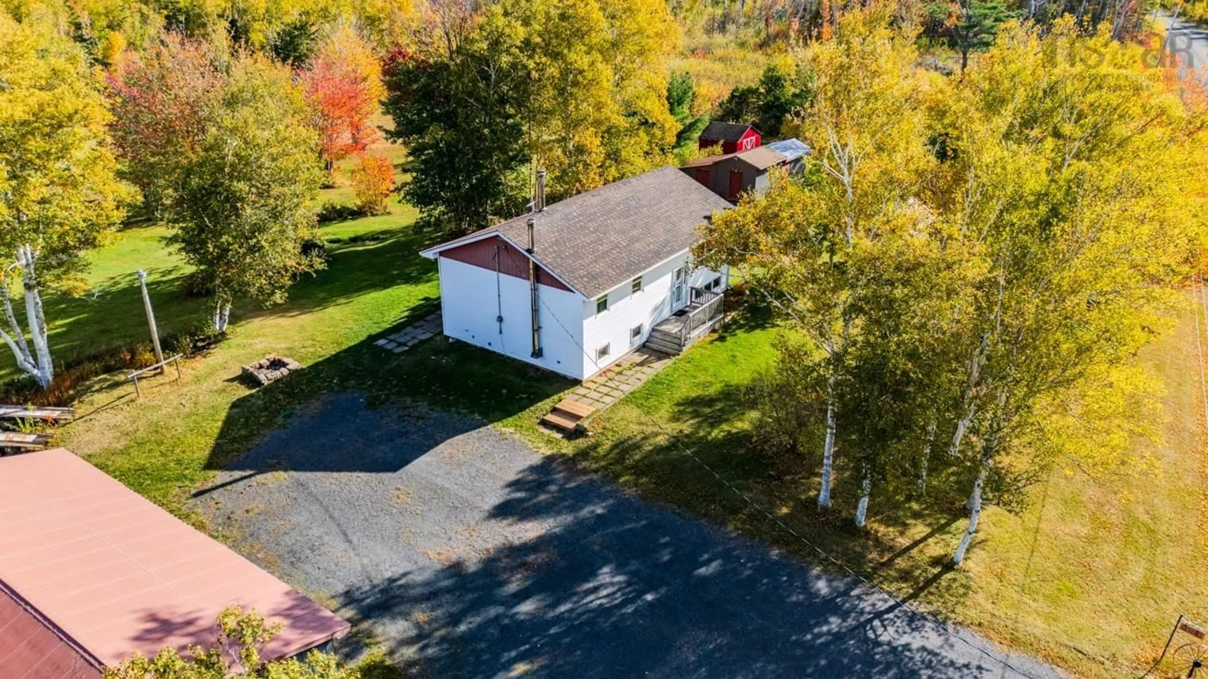 A pic from outside/outdoor area/front of a property/back of a property/a pic from drone, street for 3188 Piedmont Valley Rd, Lower Barneys River Nova Scotia B0K 1G0