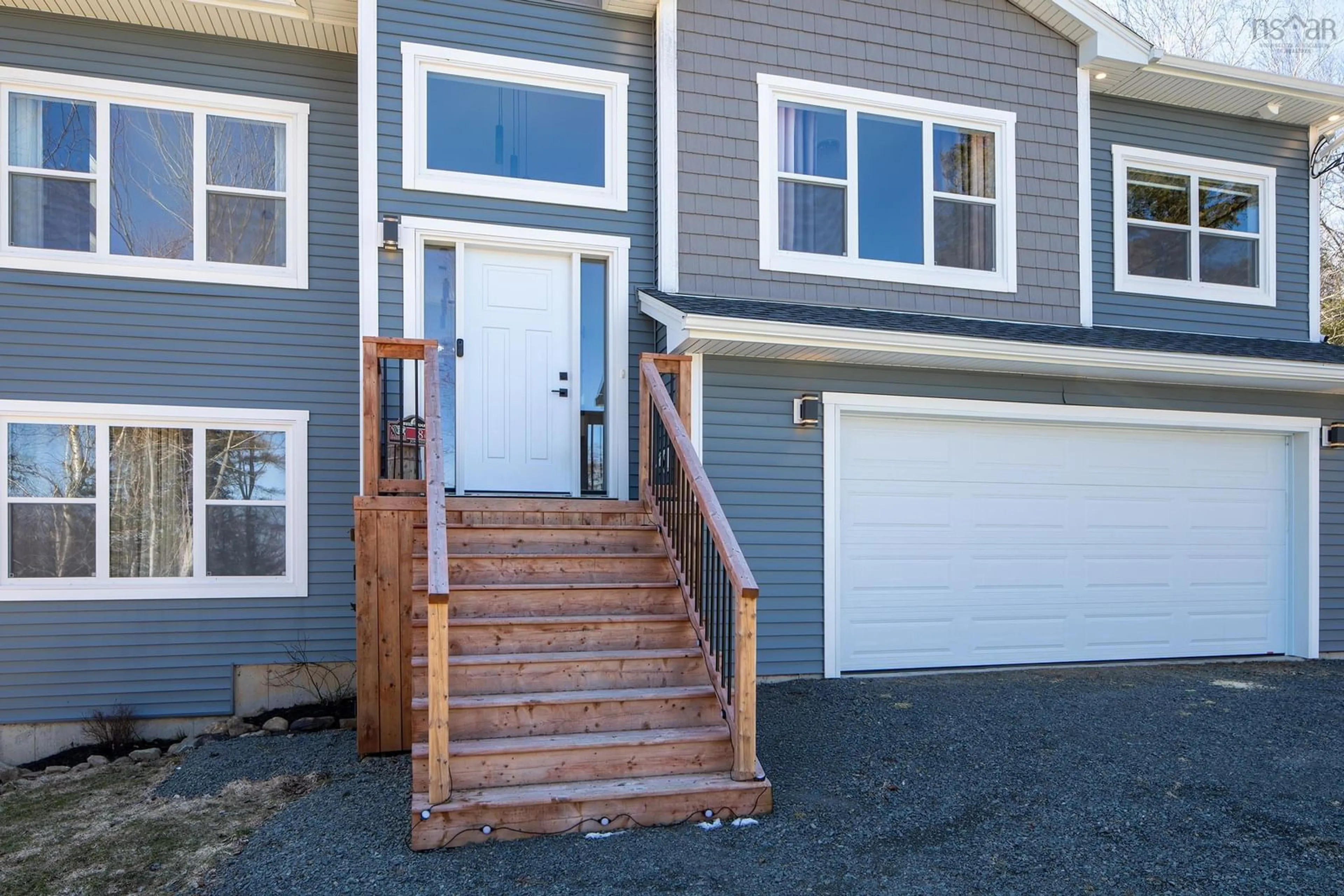 Home with vinyl exterior material, street for 86 Jorphie Drive, Lewis Lake Nova Scotia B0N 1Z0