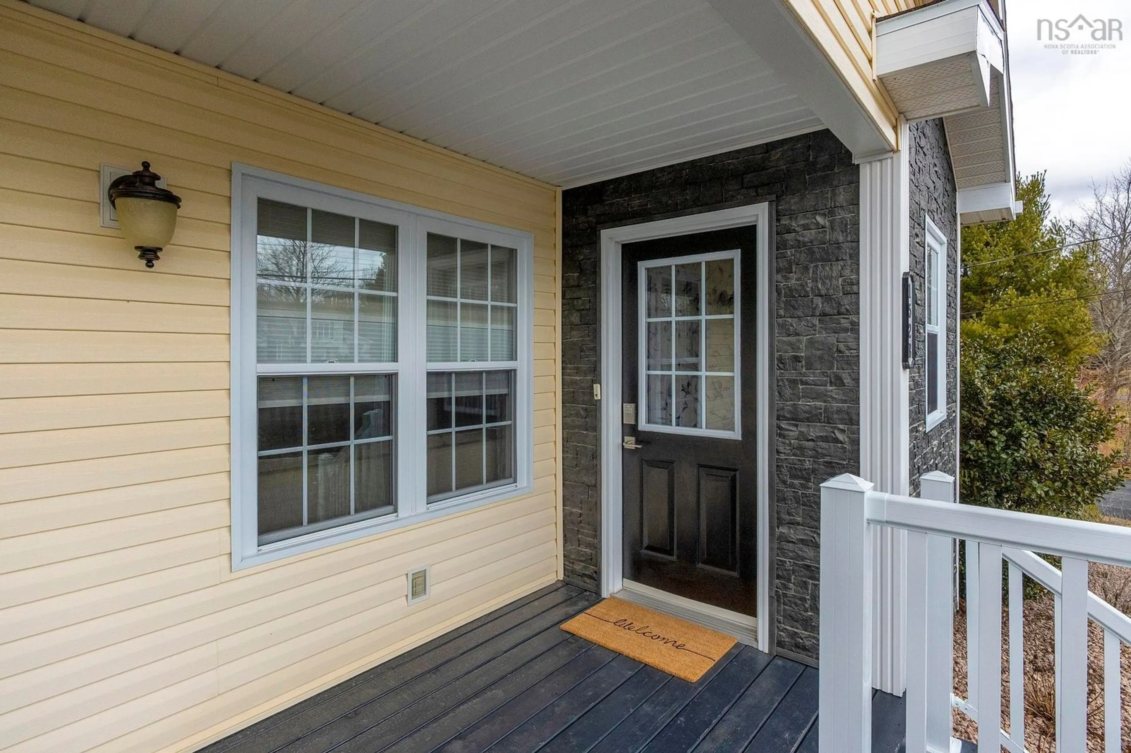 Home with vinyl exterior material, street for 152B Orchard St, Berwick Nova Scotia B0P 1E0