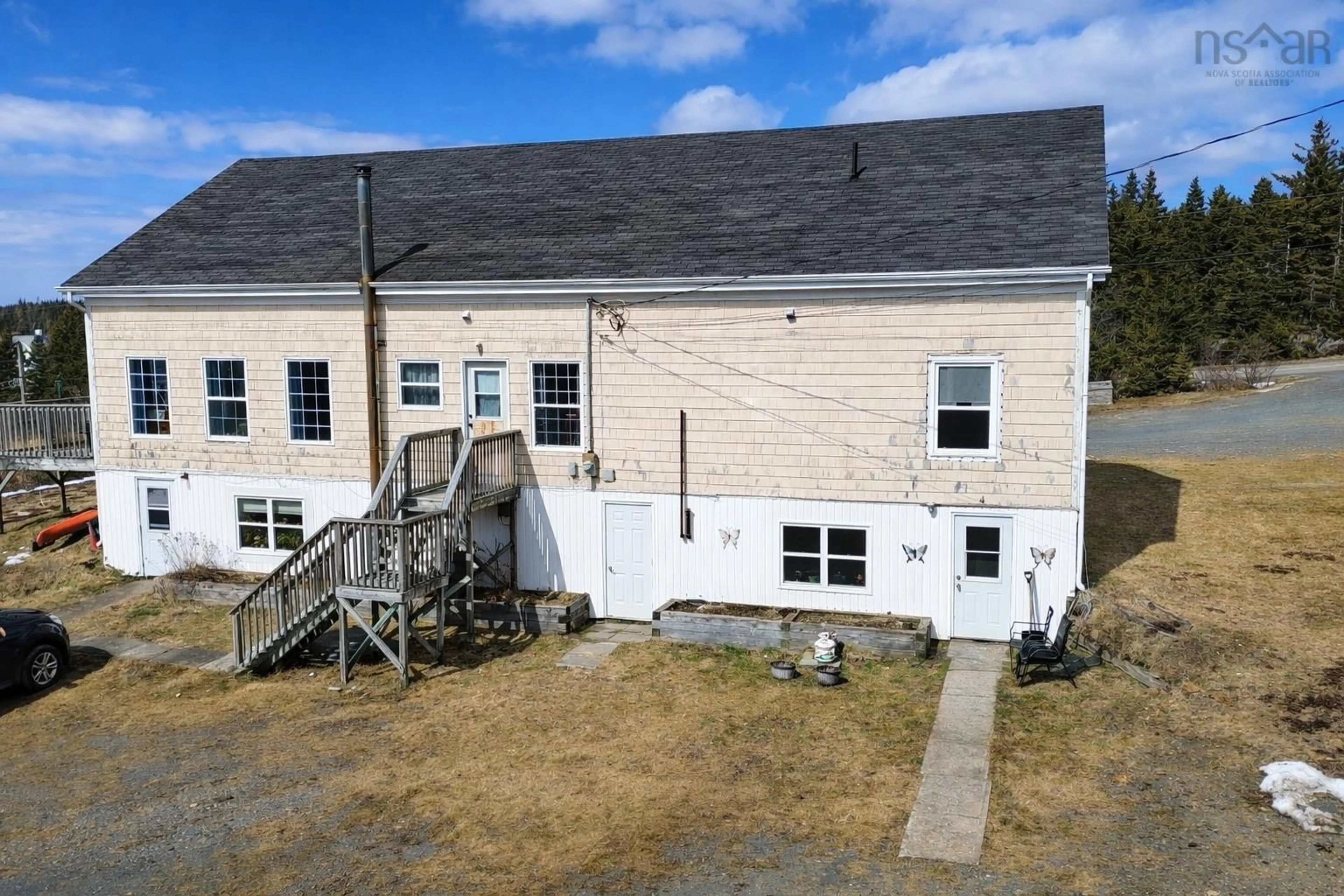 A pic from outside/outdoor area/front of a property/back of a property/a pic from drone, building for 1826 St Peters Fourchu Rd, Grand River, Grand River Nova Scotia B0E 1M0