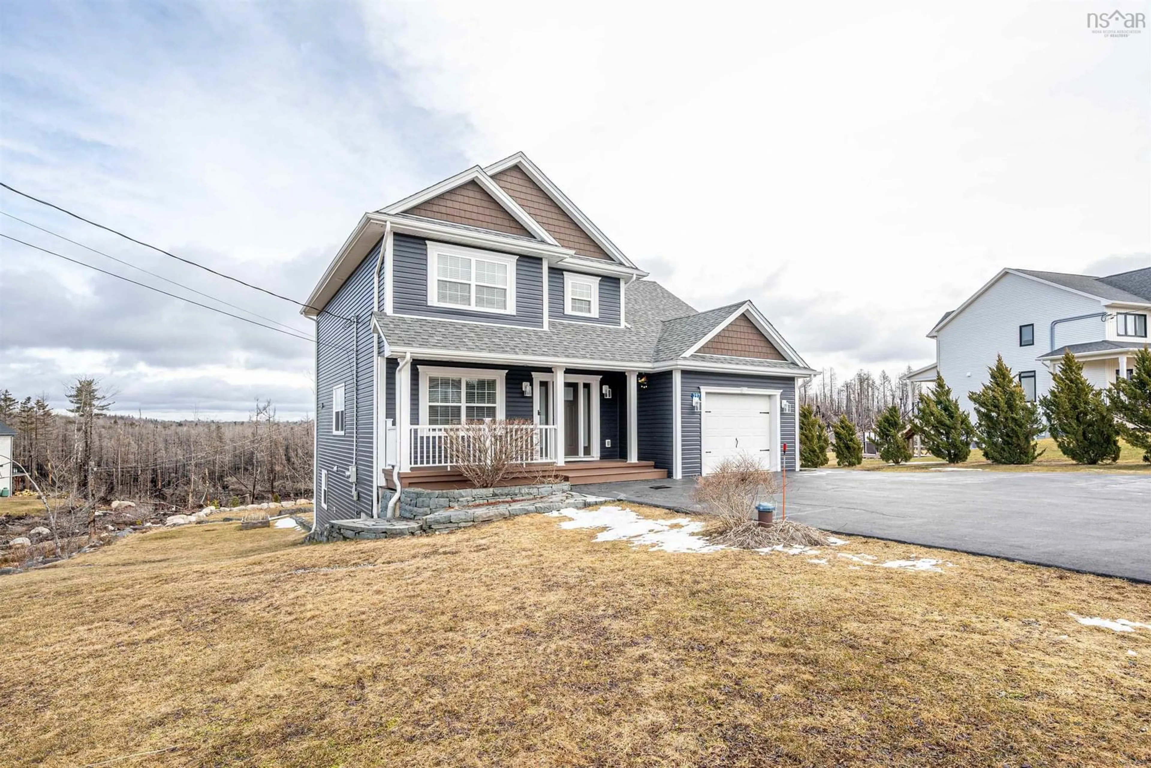 Home with vinyl exterior material, street for 397 Hemlock Dr, Upper Tantallon Nova Scotia B3Z 0E1