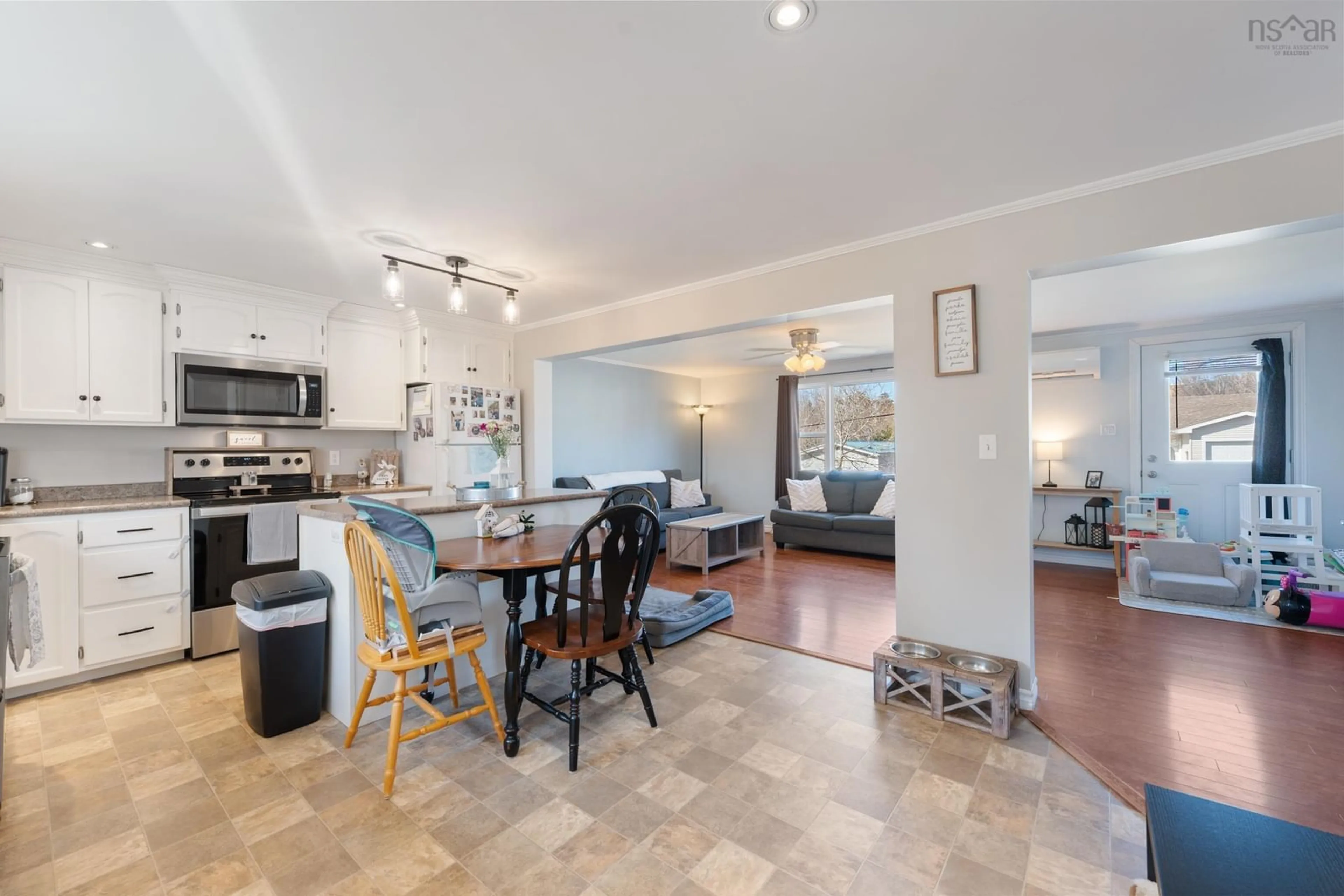 Open concept kitchen, ceramic/tile floor for 56 Second Avenue, Digby Nova Scotia B0V 1A0