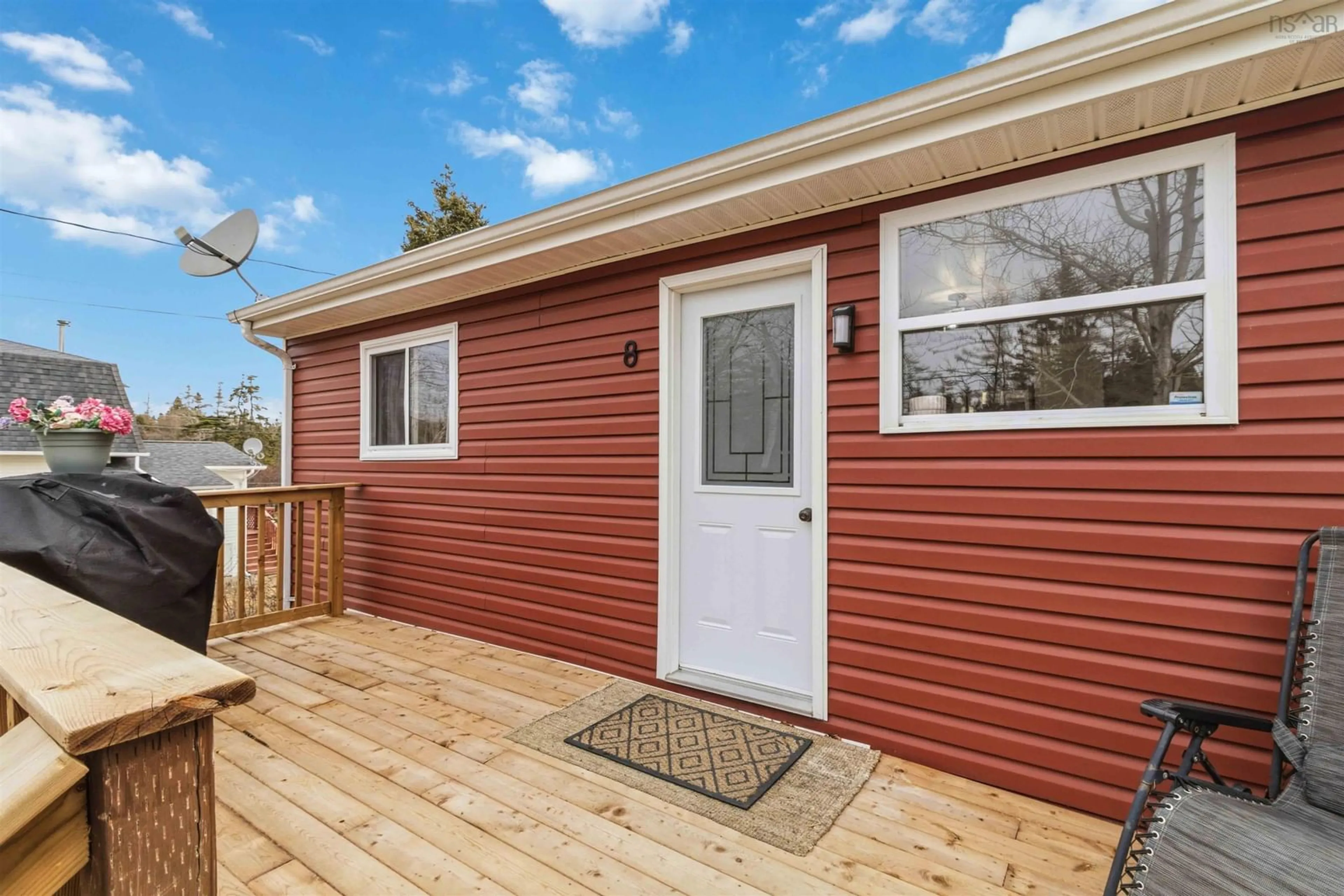 Home with vinyl exterior material, street for 8 Faulkner Cres, Head Of Jeddore Nova Scotia B0J 1P0