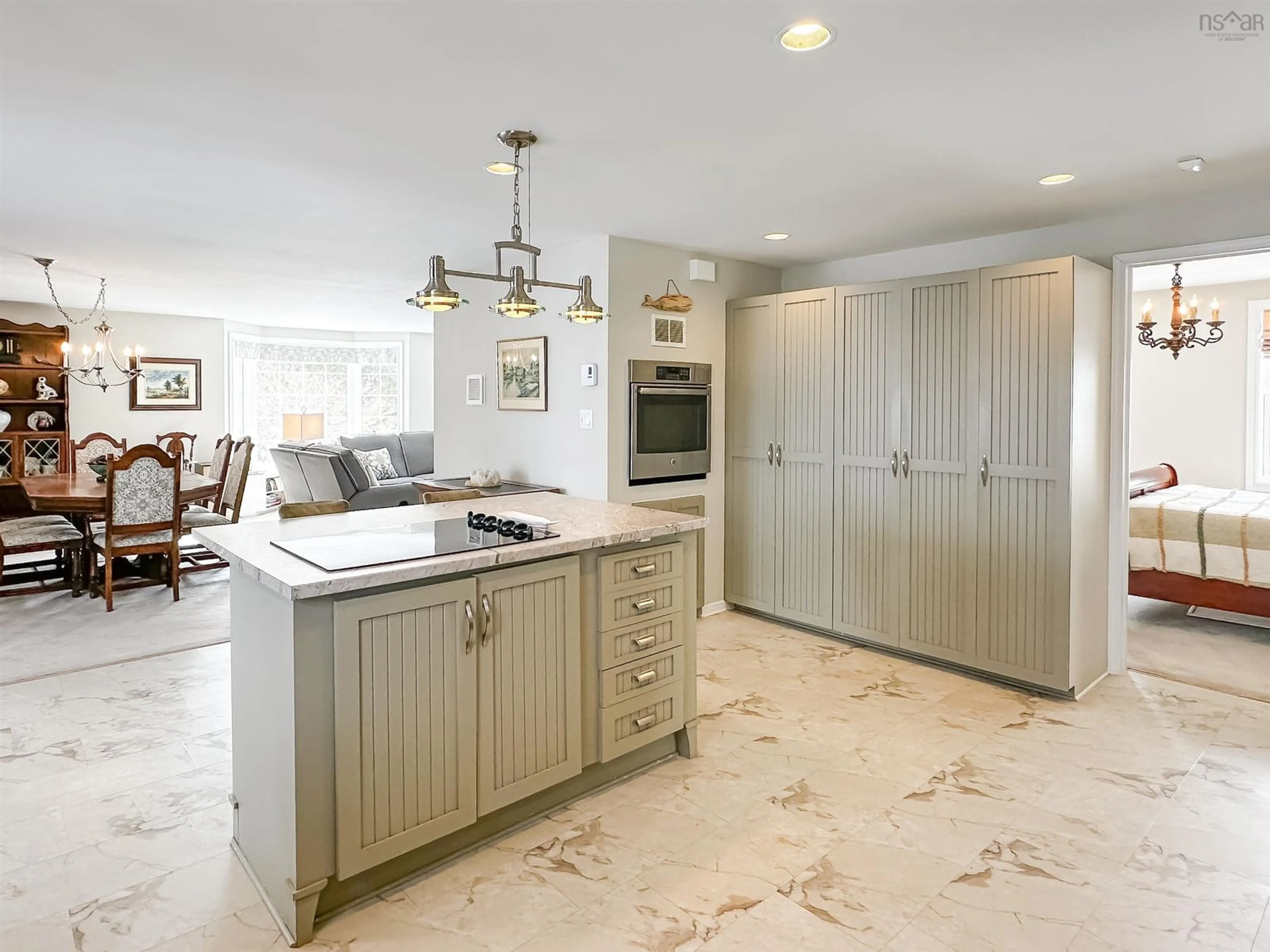 Contemporary kitchen, ceramic/tile floor for 567 Canard St, Lower Canard Nova Scotia B0P 1T0
