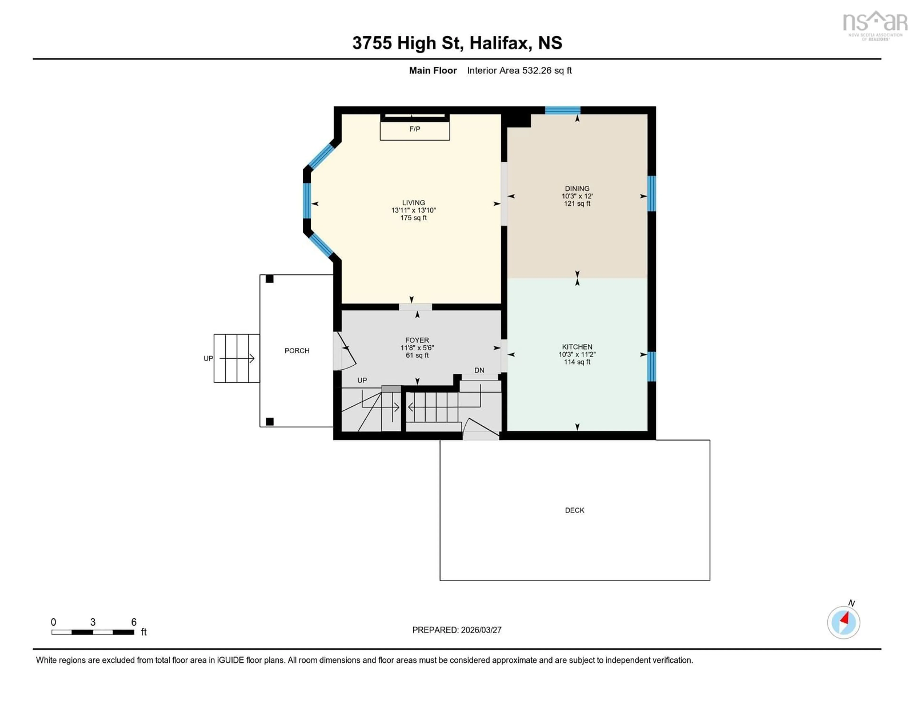 Floor plan for 3755 High St, Halifax Peninsula Nova Scotia B3K 4Z1