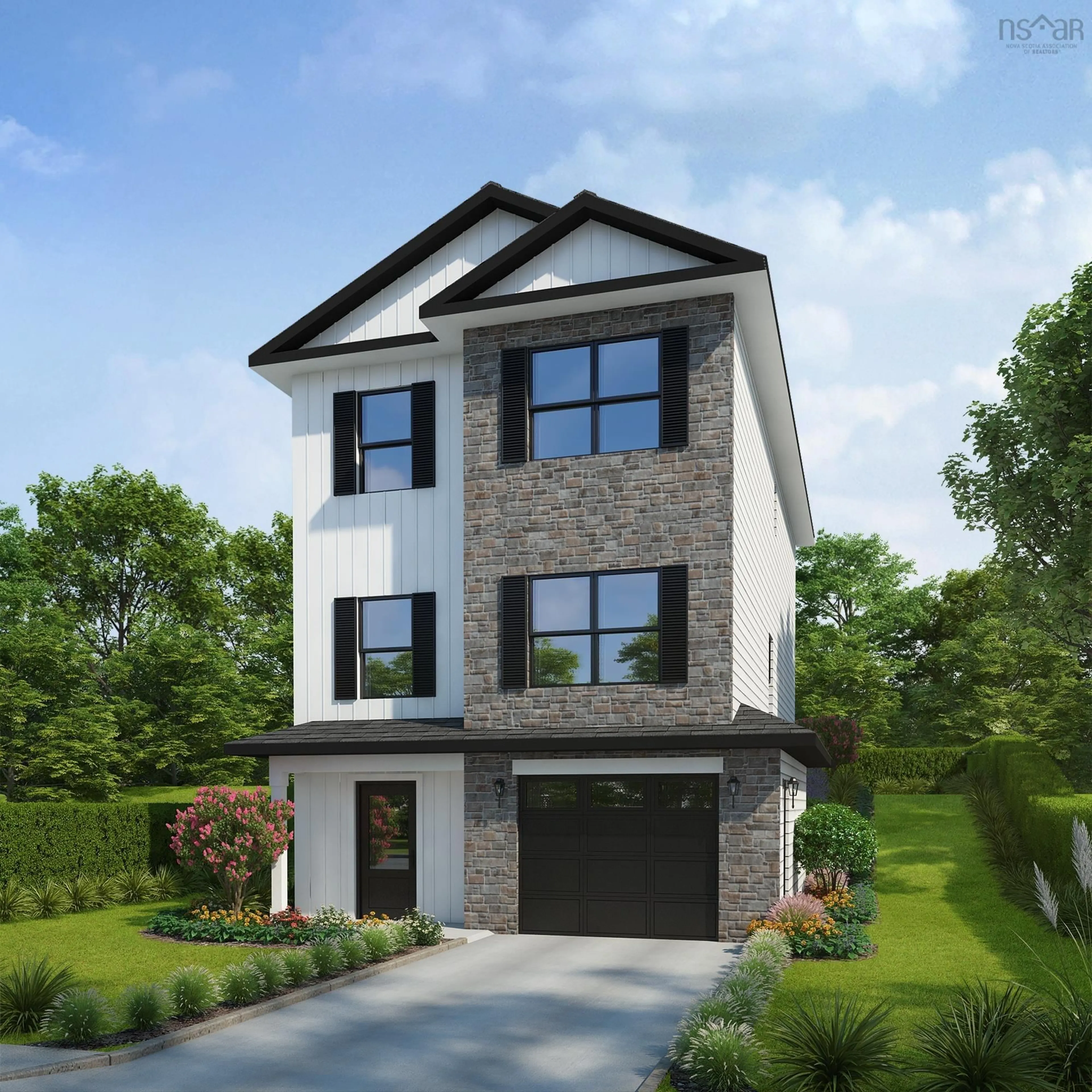 Home with brick exterior material, street for 24 Garvey Crt #GAR-6, Bedford Nova Scotia B4B 2V6