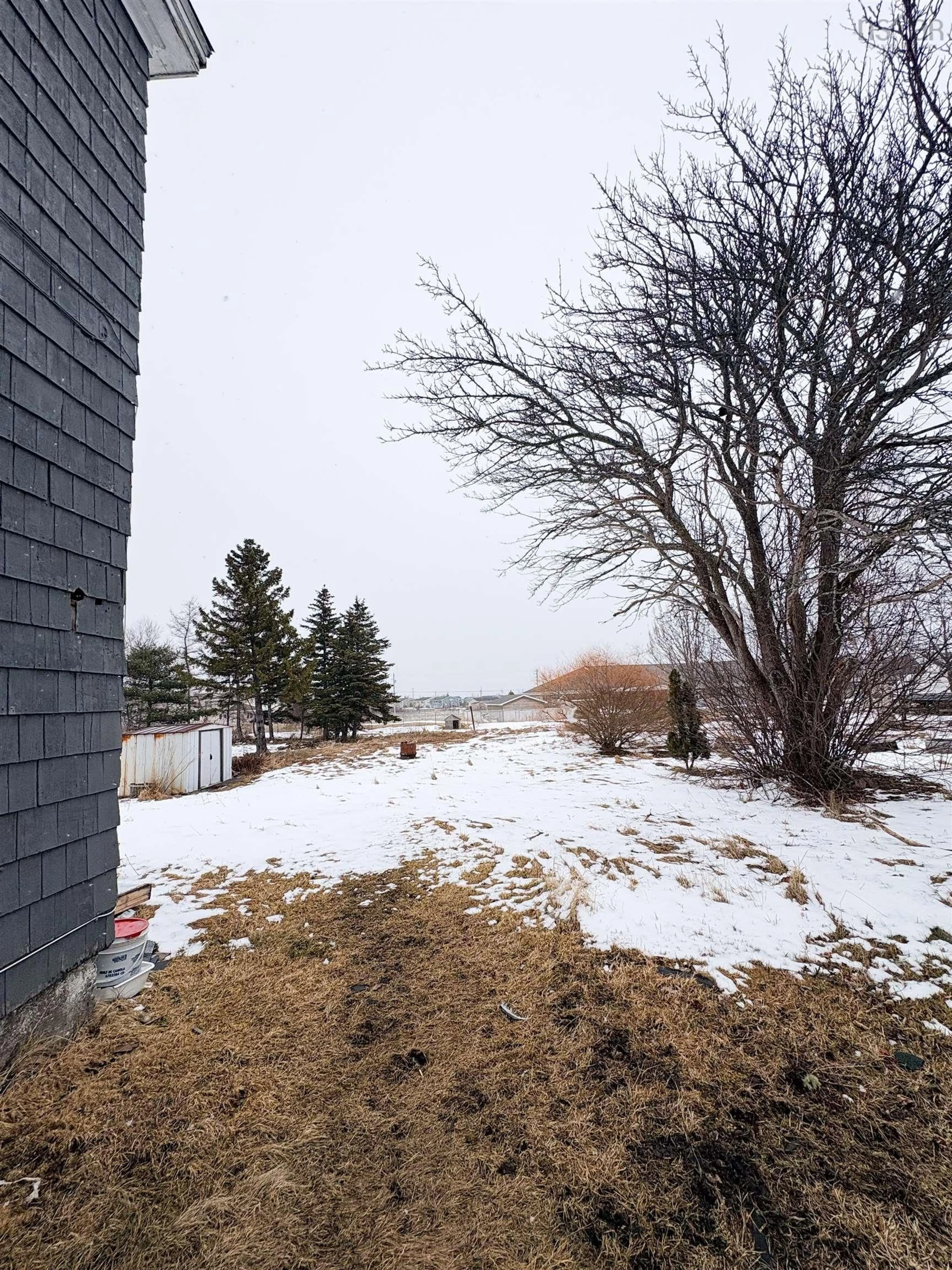 A pic from outside/outdoor area/front of a property/back of a property/a pic from drone, unknown for 9 Burchell St, Sydney Mines Nova Scotia B1V 2P9