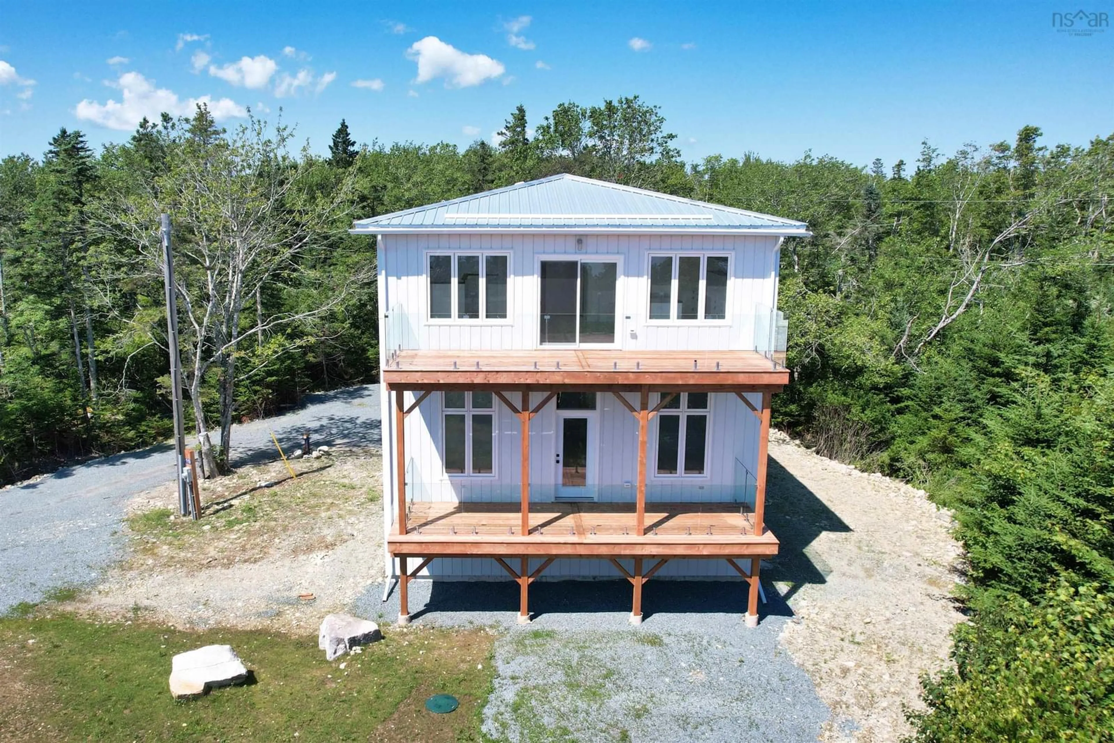 A pic from outside/outdoor area/front of a property/back of a property/a pic from drone, building for 119 Everetts Way, Hunts Point Nova Scotia B0T 1G0