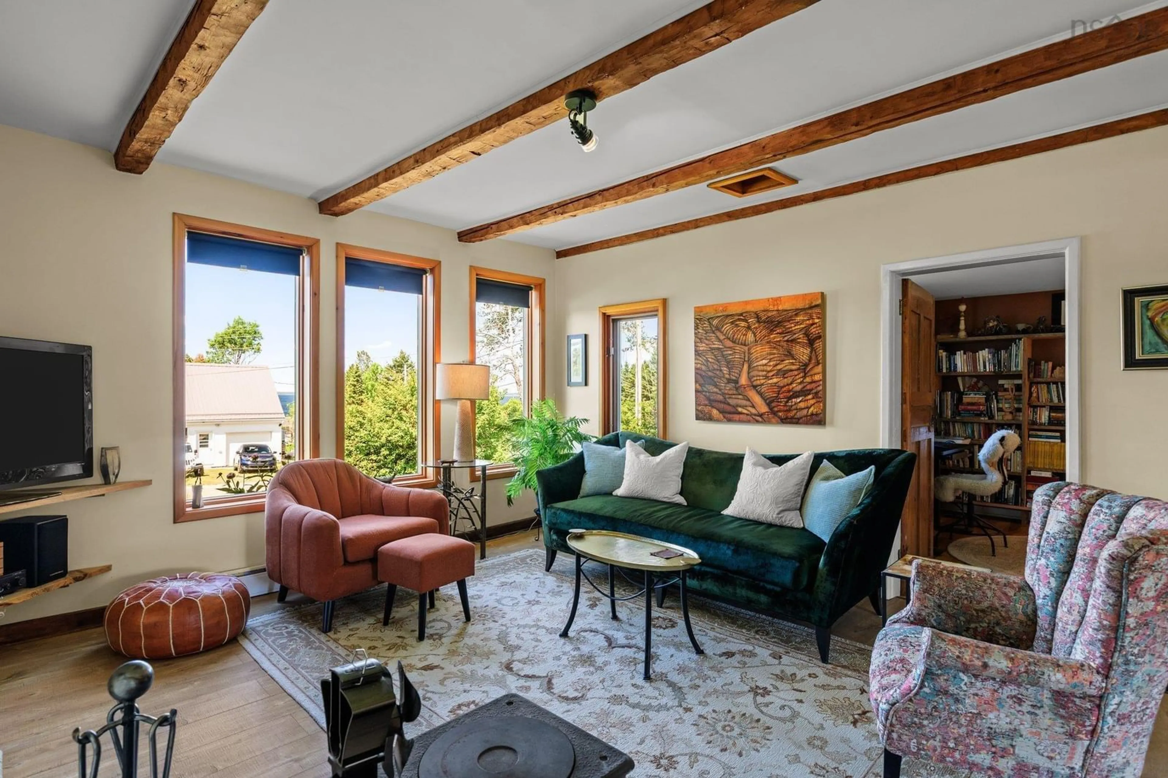 Living room with furniture, unknown for 54 Gates Rd, Blandford Nova Scotia B0J 1T0