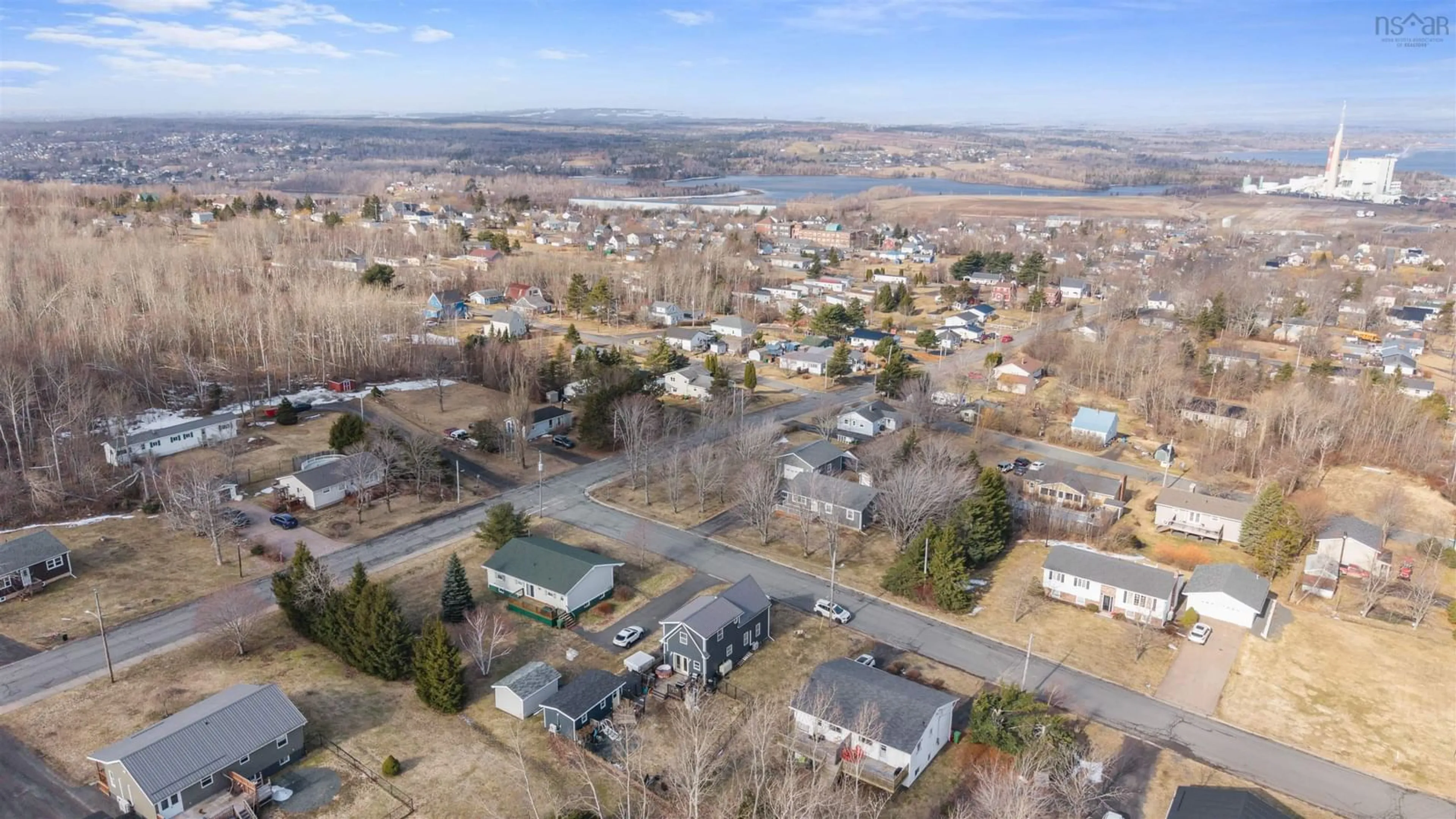 A pic from outside/outdoor area/front of a property/back of a property/a pic from drone, mountain view for 6 Thirteenth St, Trenton Nova Scotia B0K 1X0